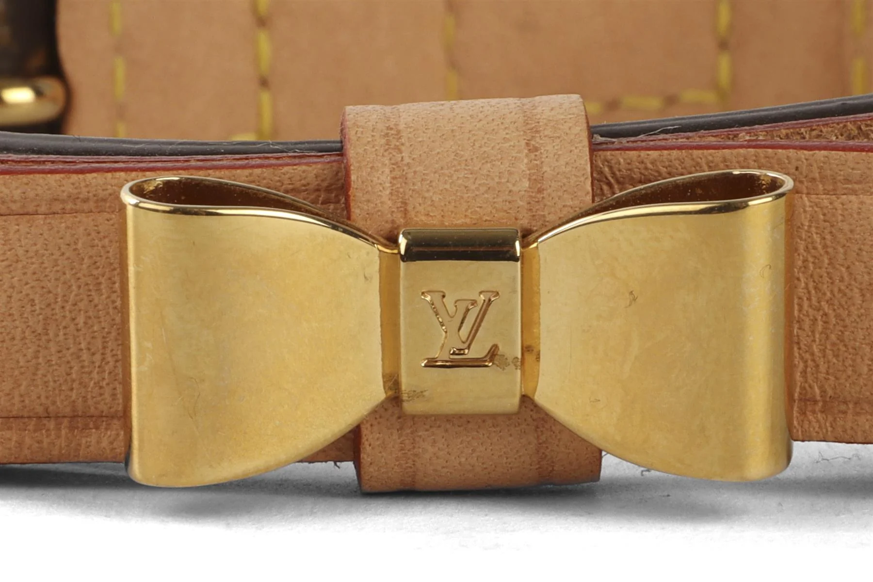 LOUIS VUITTON BROWN BAXTER MONOGRAM DOG COLLAR XSMALL - Image 6