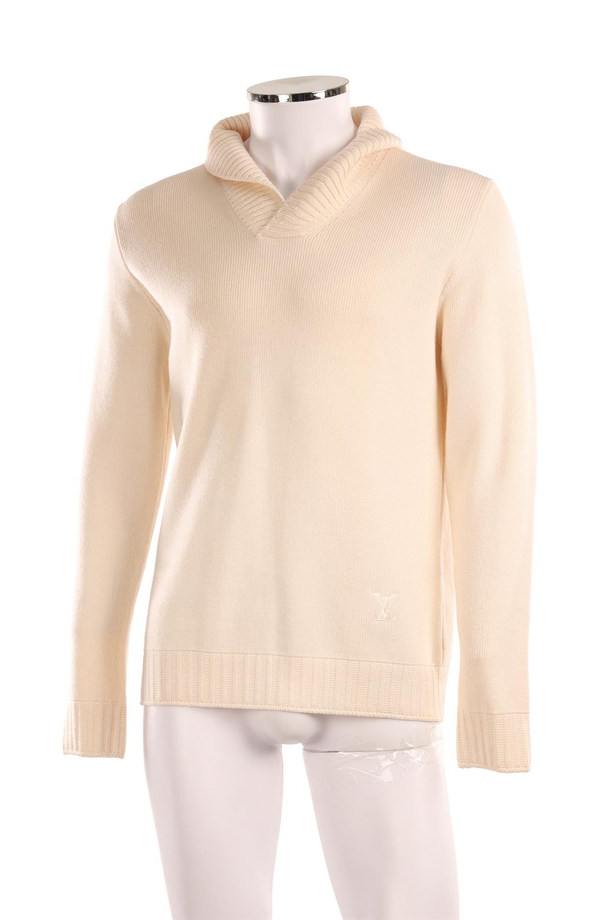 LOUIS VUITTON CREAM MEN'S WOOL SWEATER MEDIUM - Image 2