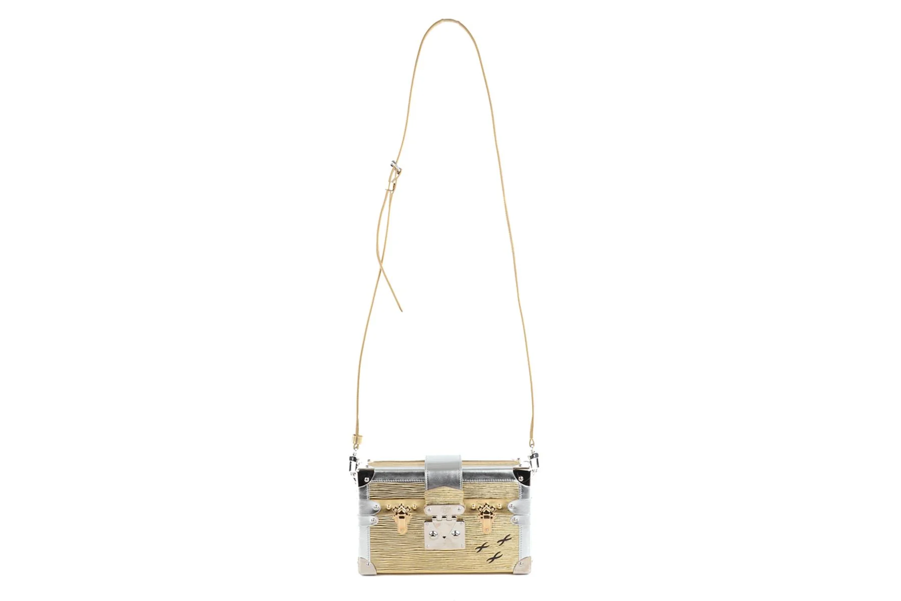 LOUIS VUITTON GOLD 2017 PETITE MALLE EPI LEATHER CLUTCH - Image 3