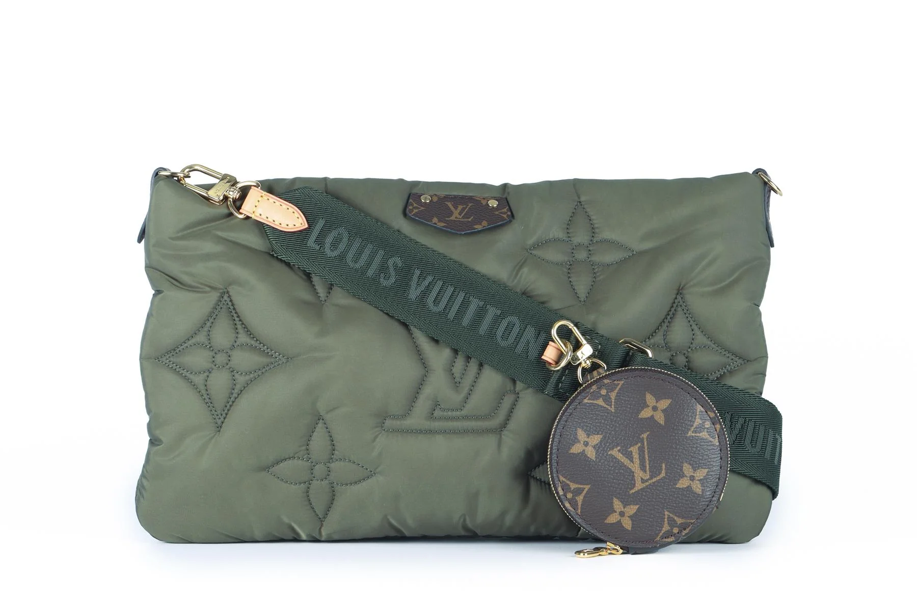 LOUIS VUITTON GREEN 2021 MAXI MULTI POCHETTE MONOGRAM NYLON SHOULDER BAG - Image 2