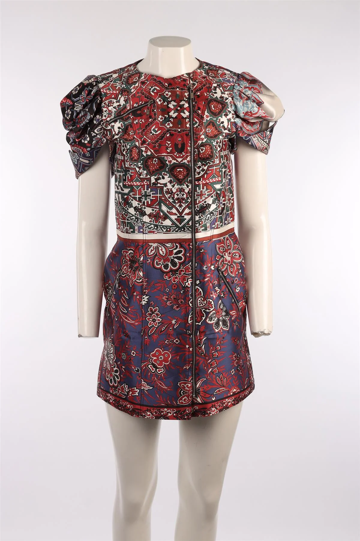 LOUIS VUITTON MULTI 2016 SILK MINI DRESS FR 38 UK 10 - Image 2