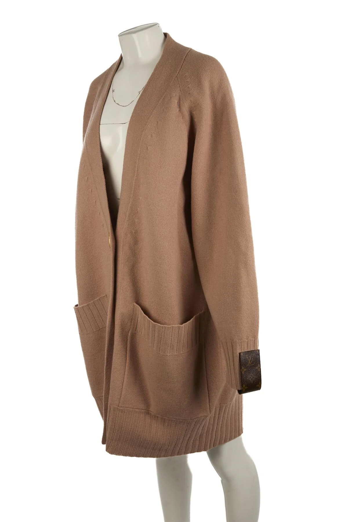 LOUIS VUITTON NUDE 2023 WOOL CARDIGAN SMALL - Image 3
