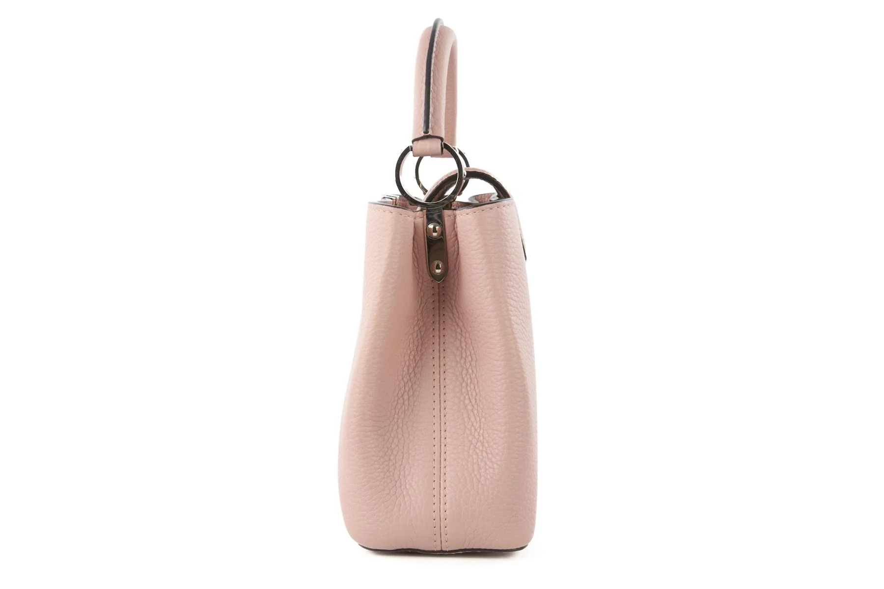 LOUIS VUITTON PINK CAPUCINES BB TAURILLON LEATHER TOTE BAG - Image 6