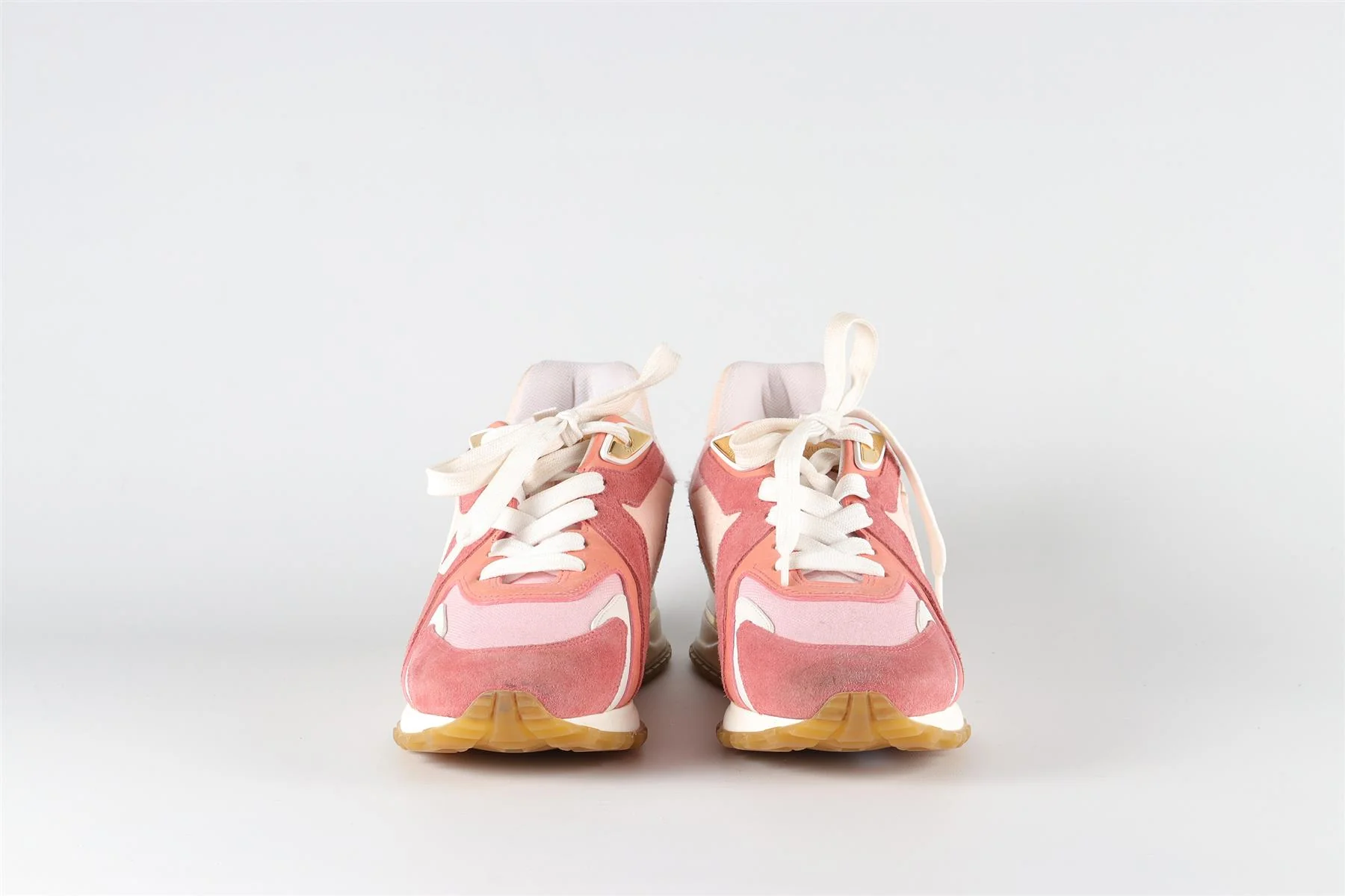 LOUIS VUITTON PINK RUN AWAY SUEDE SNEAKERS EU 38 UK 5 US 8 - Image 3