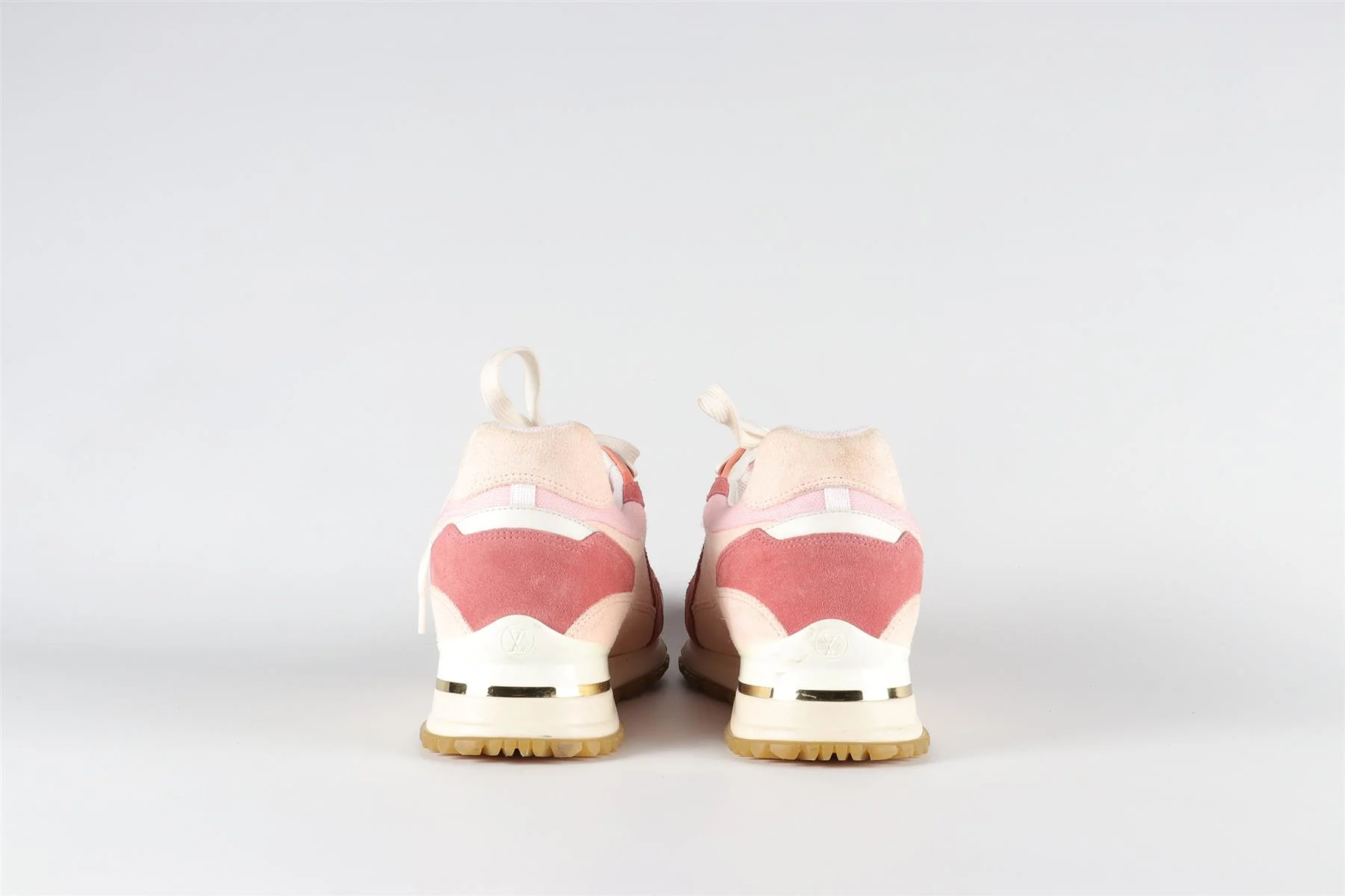 LOUIS VUITTON PINK RUN AWAY SUEDE SNEAKERS EU 38 UK 5 US 8 - Image 5