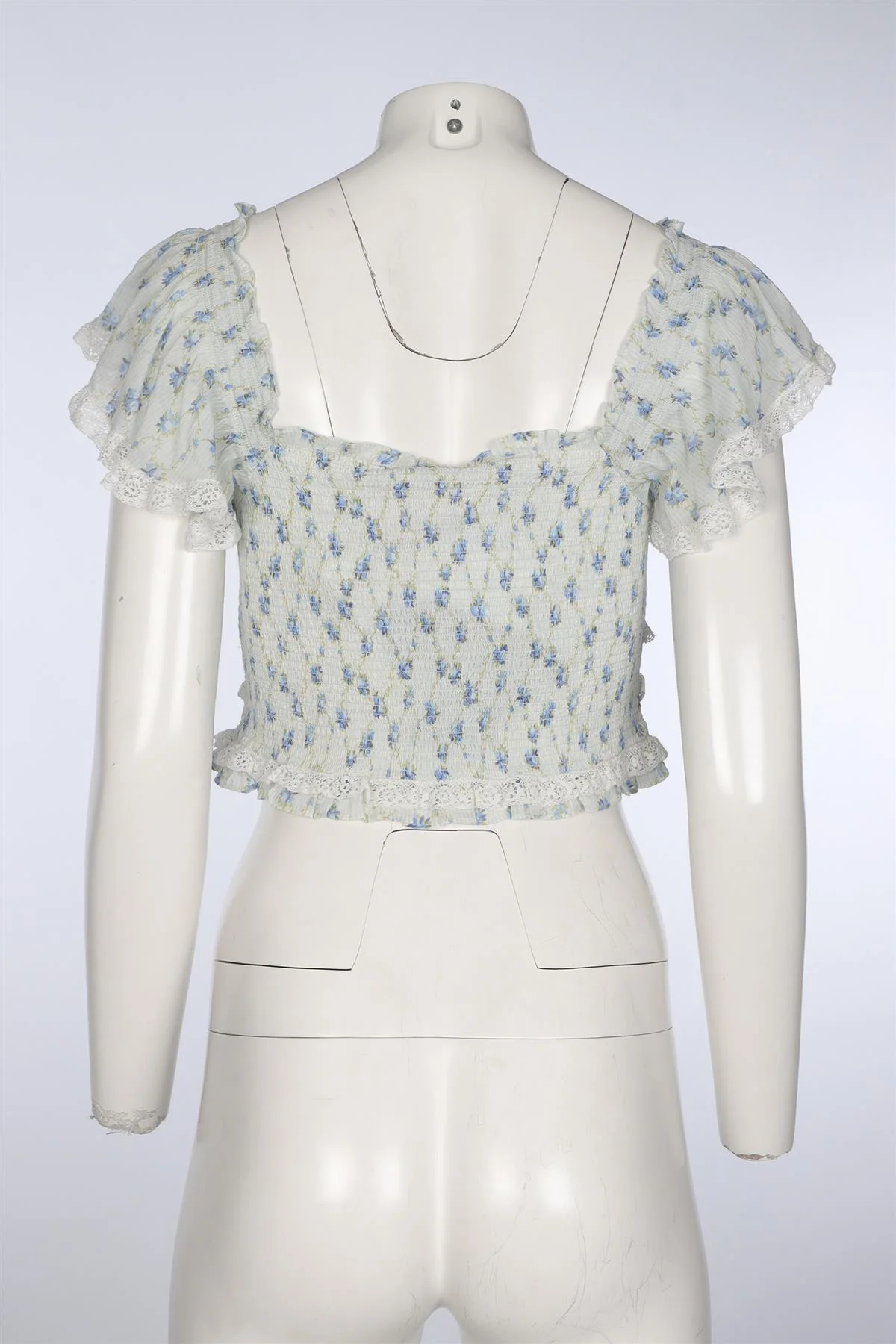 LOVESHACKFANCY BLUE COTTON TOP MEDIUM - Image 4