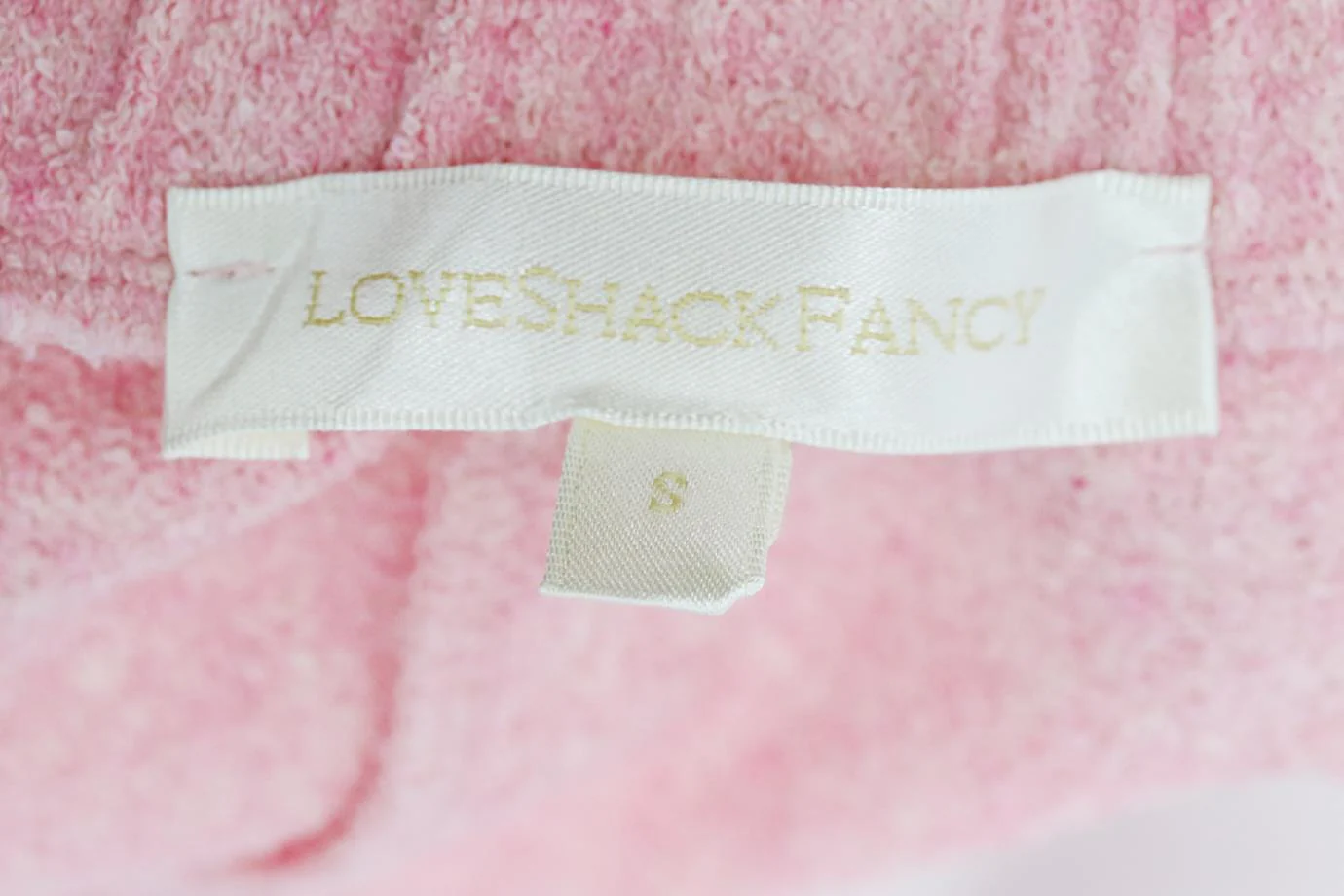 LOVESHACKFANCY BOUCLÉ KNIT SHORTS SMALL - Image 5