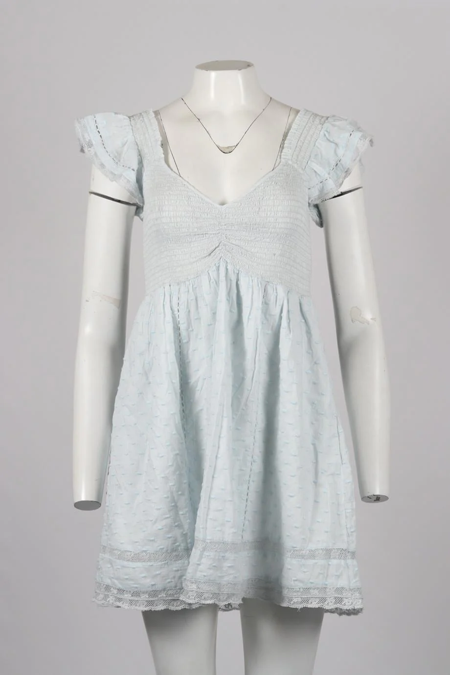 LOVESHACKFANCY COTTON MINI DRESS SMALL - Image 2