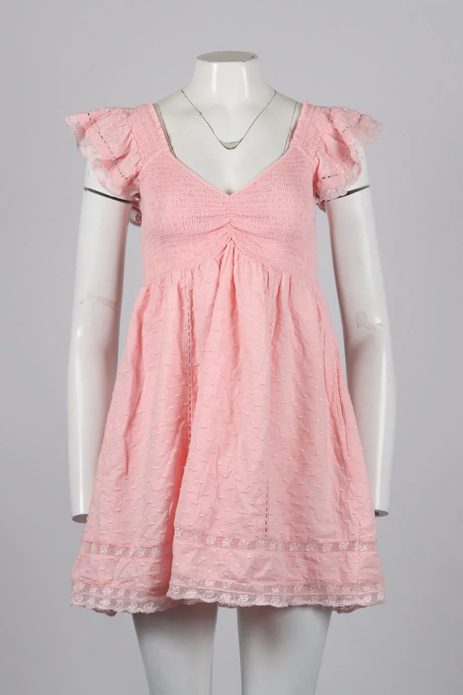 LOVESHACKFANCY COTTON MINI DRESS SMALL - Image 2