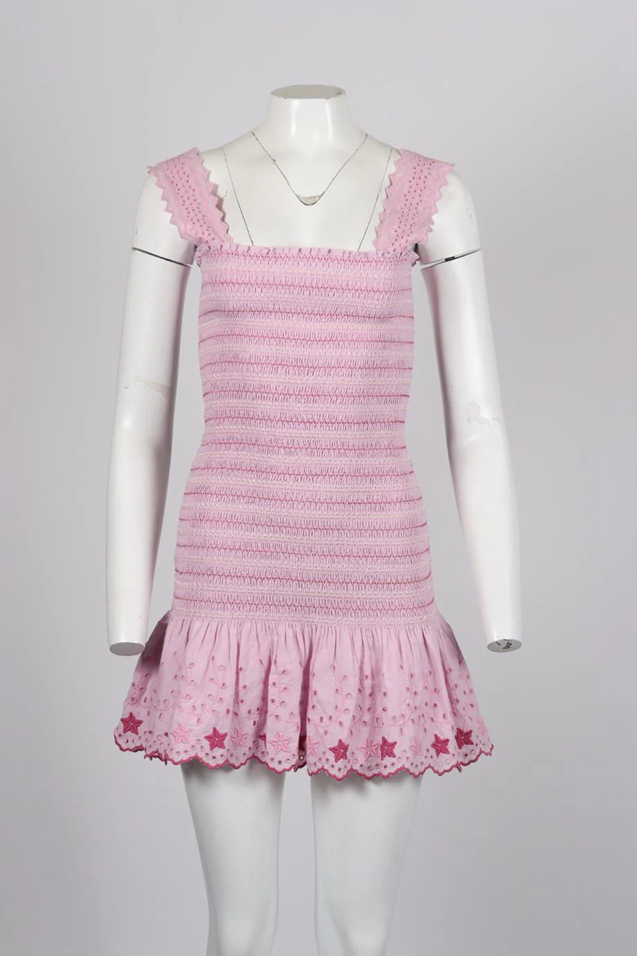 LOVESHACKFANCY COTTON MINI DRESS SMALL - Image 2