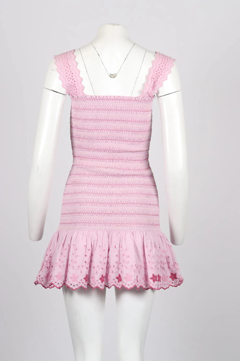LOVESHACKFANCY COTTON MINI DRESS SMALL - Image 4