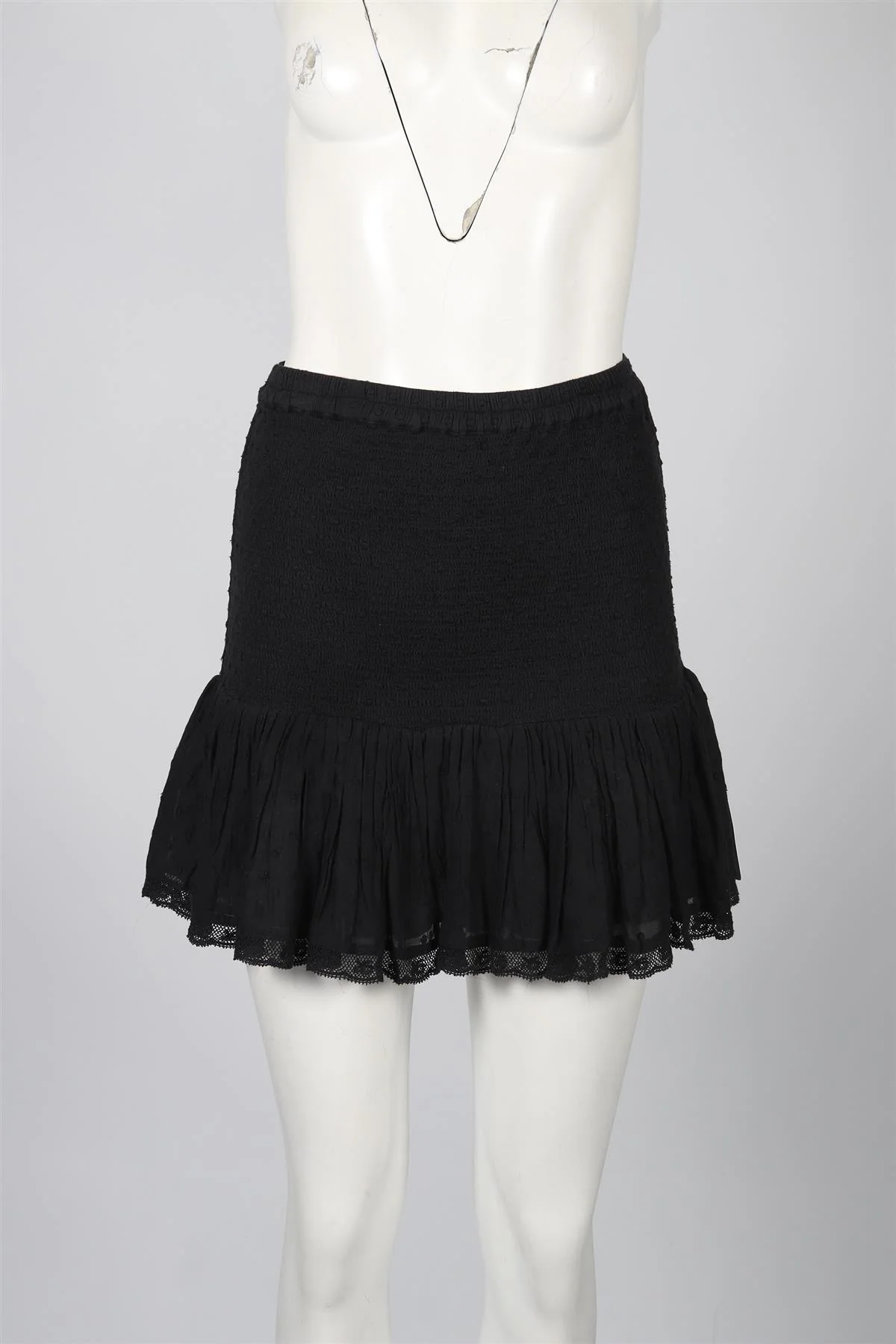 LOVESHACKFANCY COTTON MINI SKIRT SMALL - Image 2