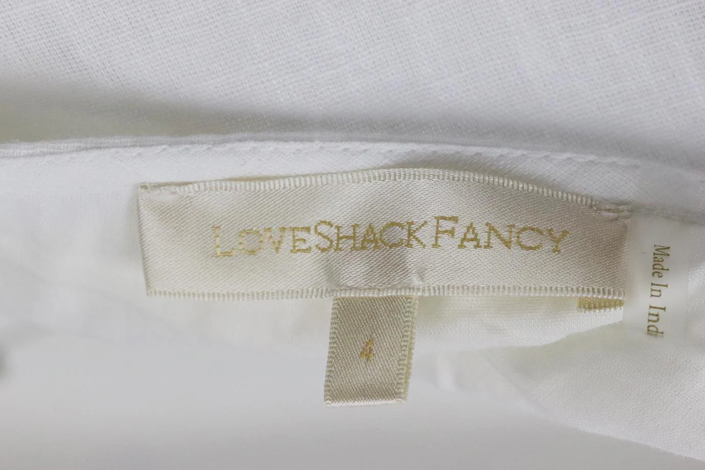 LOVESHACKFANCY EMBROIDERED COTTON VOILE MINI SKIRT US 4 UK 8 - Image 5