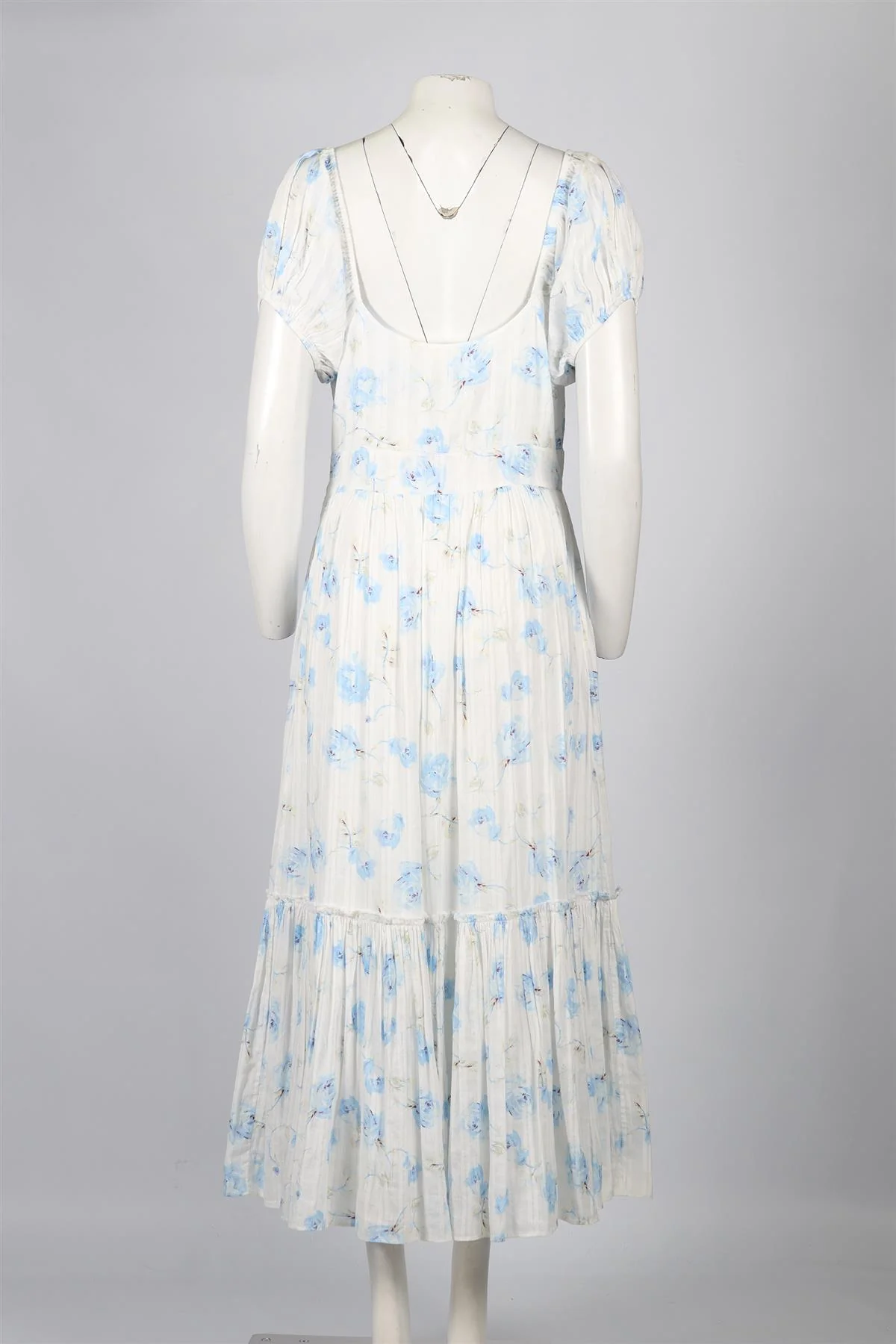 LOVESHACKFANCY FLORAL PRINT COTTON MAXI DRESS US 6 UK 10 - Image 4