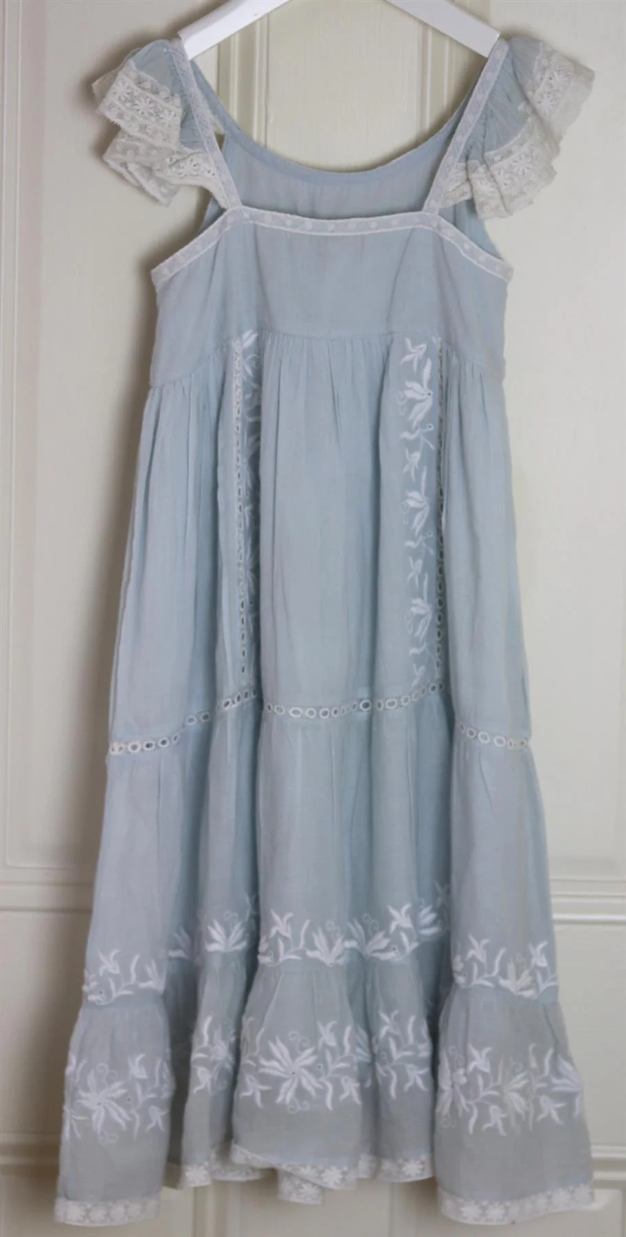 LOVESHACKFANCY KIDS GIRLS COTTON VOILE MAXI DRESS 5-6 YEARS - Image 3