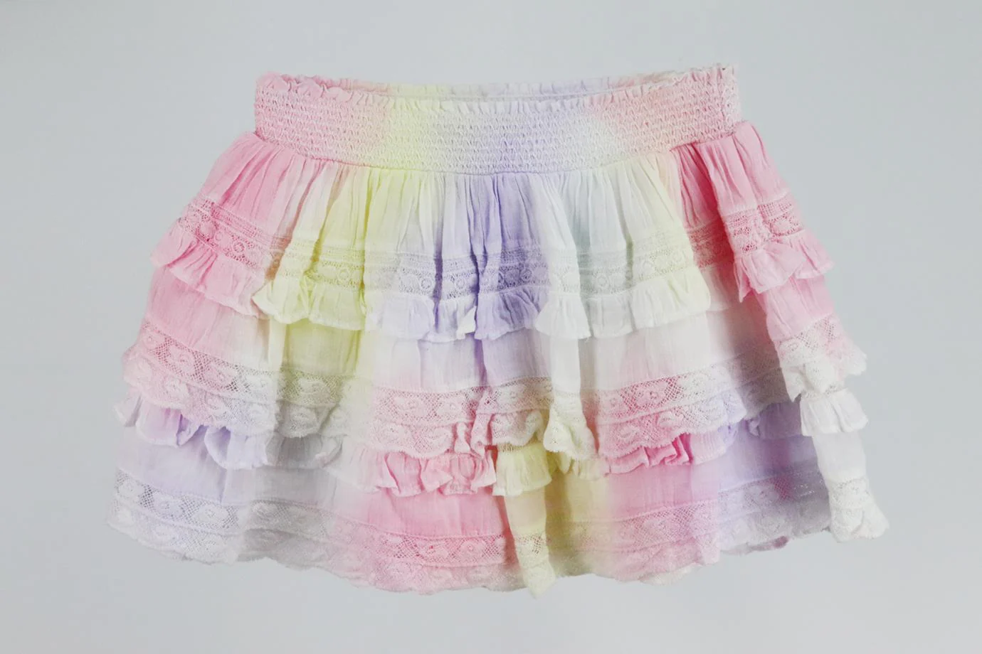 LOVESHACKFANCY KIDS GIRLS TIE DYED COTTON SKIRT 7-8 YEARS - Image 3