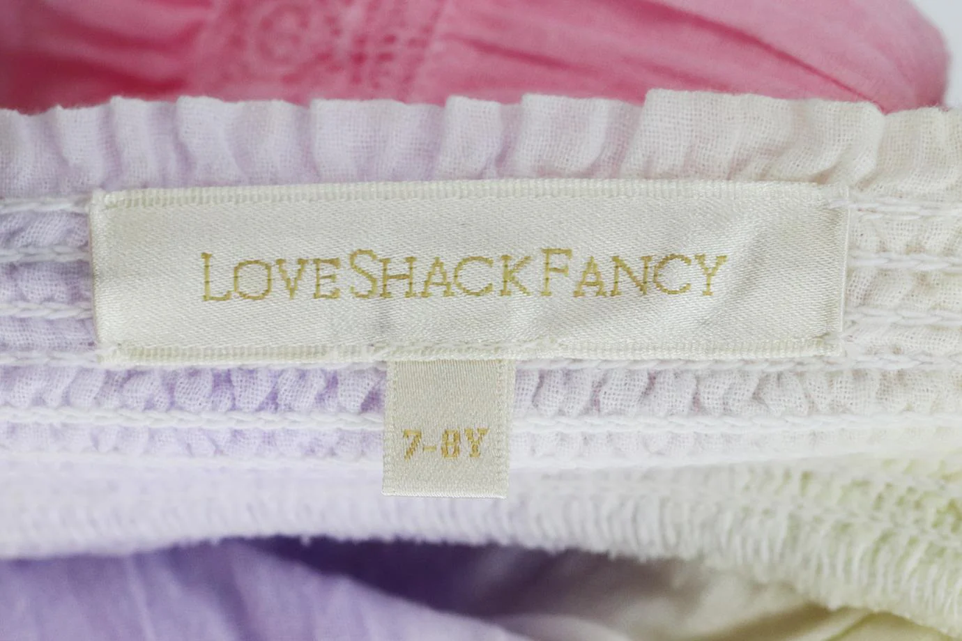 LOVESHACKFANCY KIDS GIRLS TIE DYED COTTON SKIRT 7-8 YEARS - Image 4