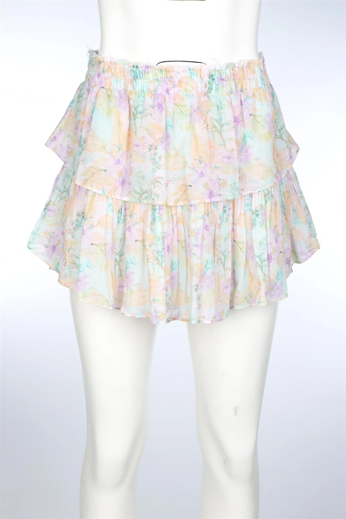 LOVESHACKFANCY MULTI COTTON MINI SKIRT SMALL - Image 2