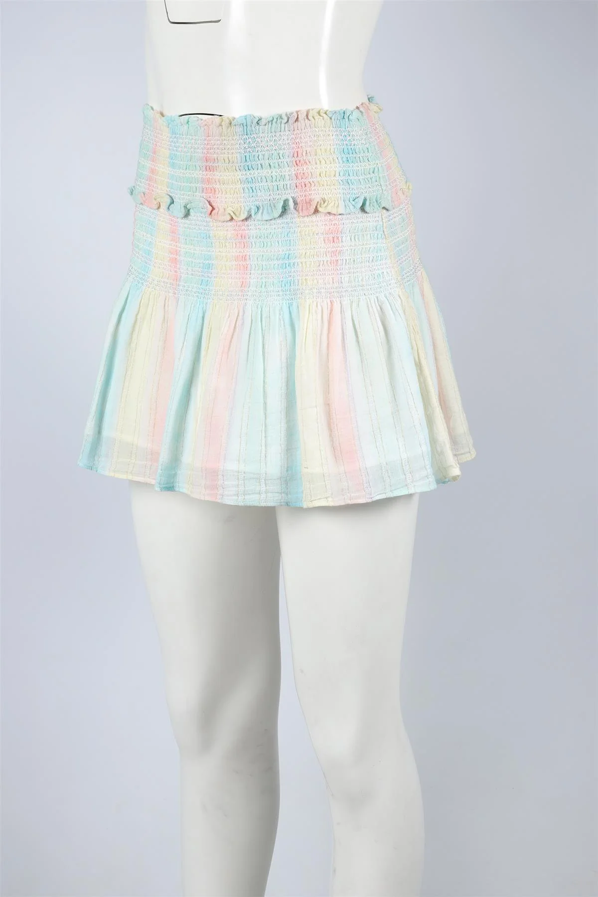 LOVESHACKFANCY MULTI COTTON MINI SKIRT SMALL - Image 3