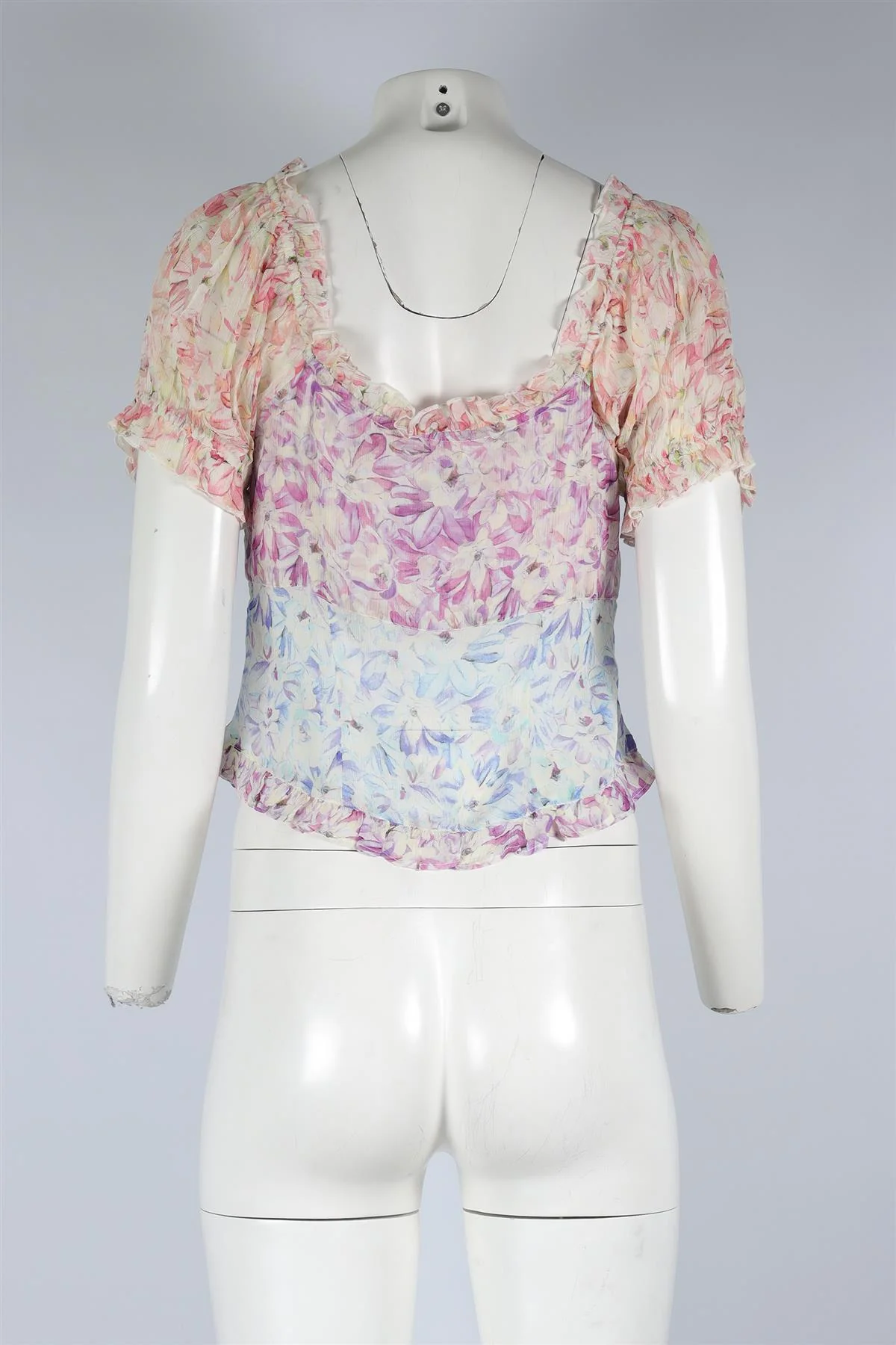 LOVESHACKFANCY MULTI SILK TOP US 6 UK 10 - Image 4