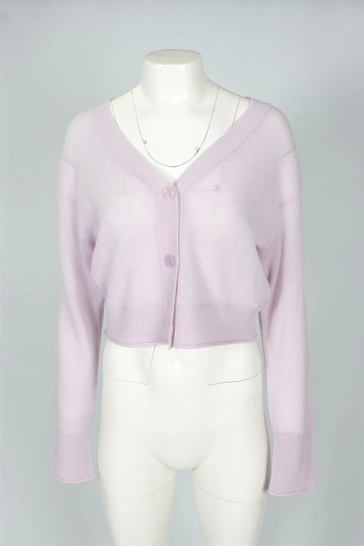 LOVESHACKFANCY PURPLE CASHMERE CARDIGAN MEDIUM - Image 2