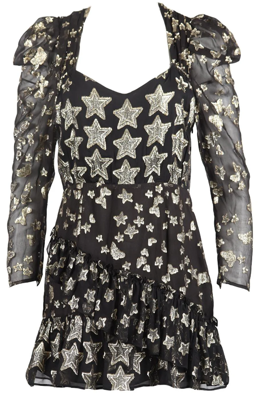 LOVESHACKFANCY SILK BLEND MINI DRESS US 8 UK 12