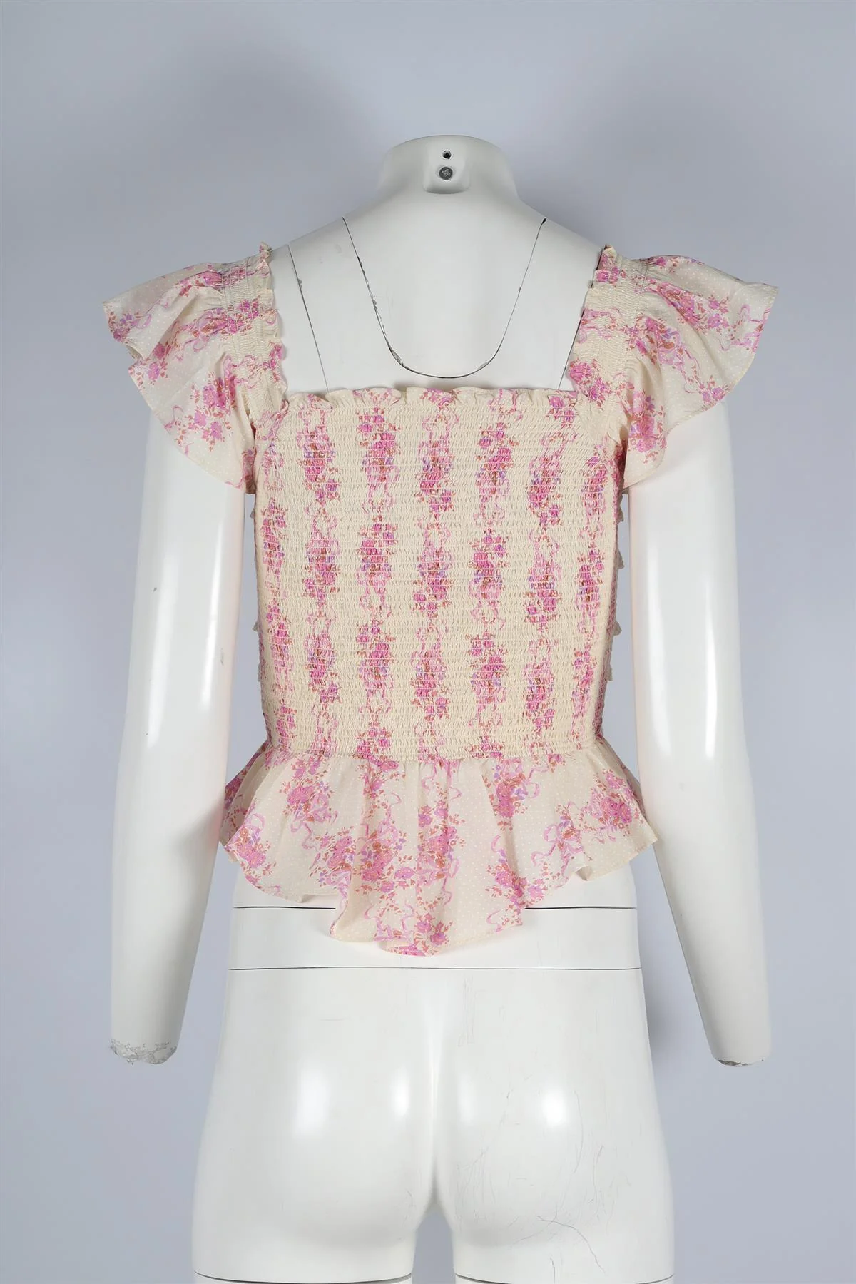 LOVESHACKFANCY WHITE COTTON TOP SMALL - Image 4