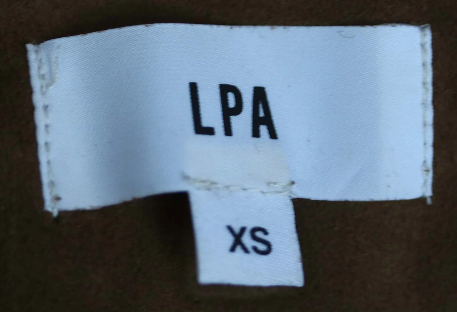 LPA 56 SUEDE LACE UP MINI SKIRT XSMALL - Image 4