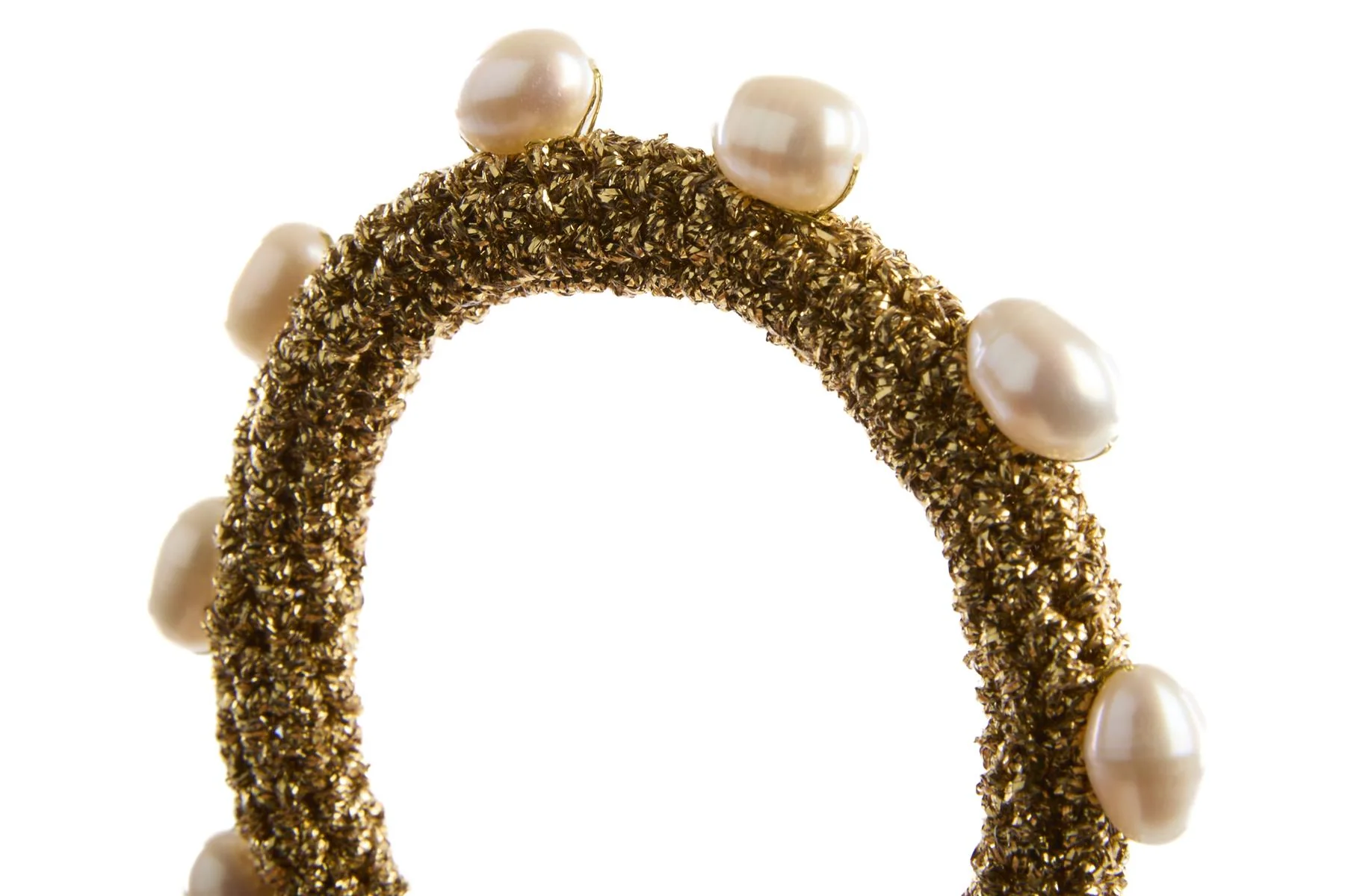 LUCY FOLK GOLD PEARL DIVER BRACELET - Image 7