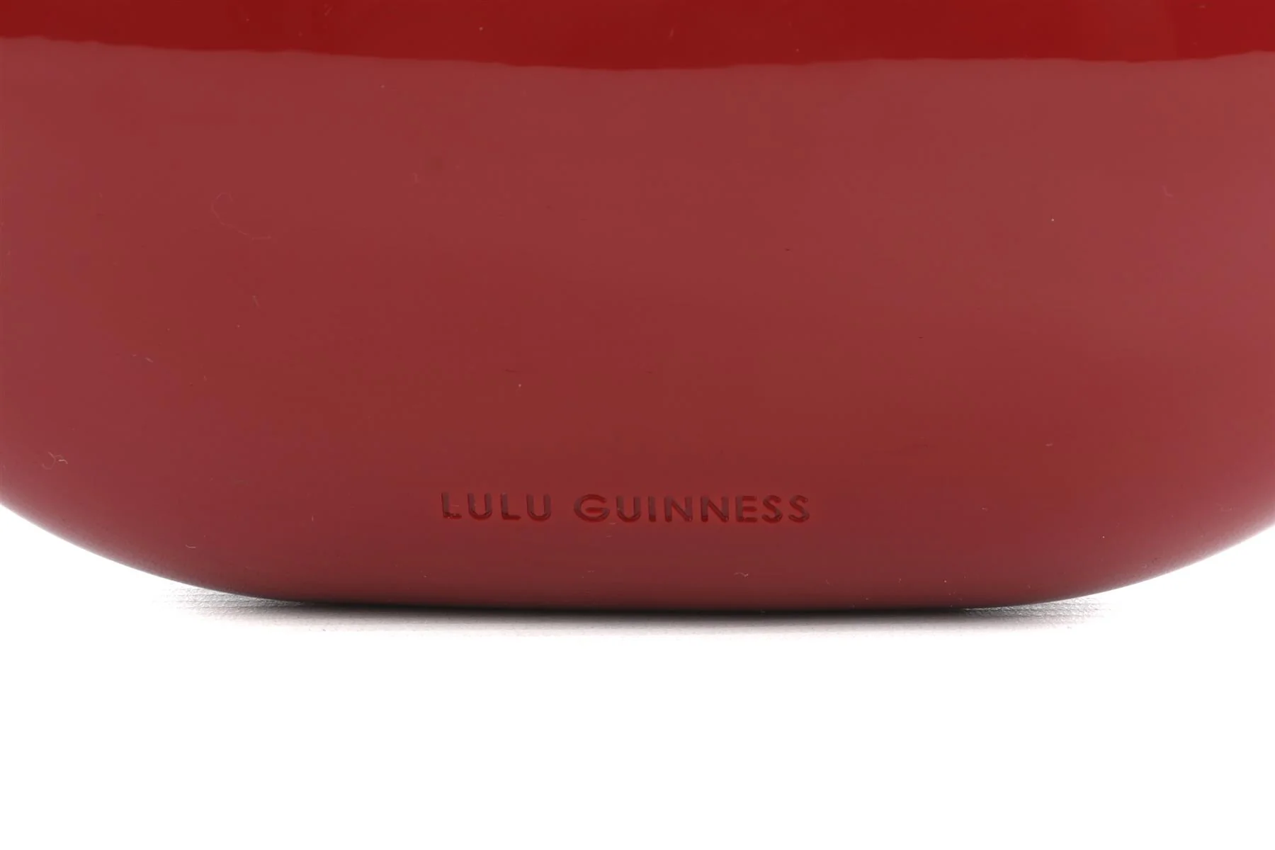 Lulu Guiness Red Lulu Medium Red Lips Clutch - Image 8