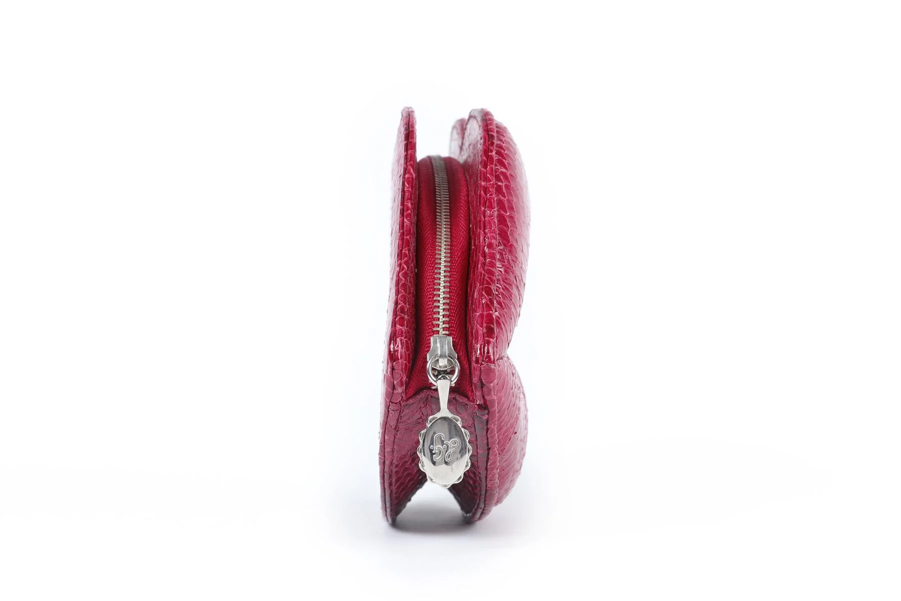 LULU GUINNESS PINK LIPS SNAKESKIN CLUTCH - Image 4