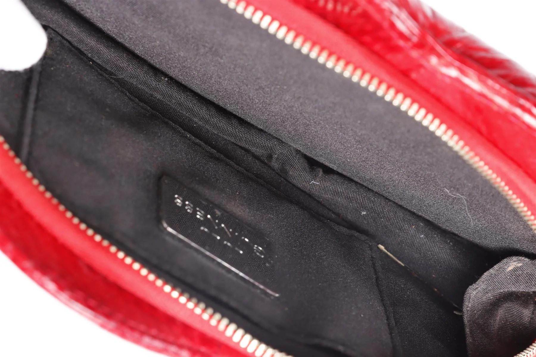 LULU GUINNESS RED LIPS SNAKESKIN CLUTCH - Image 11