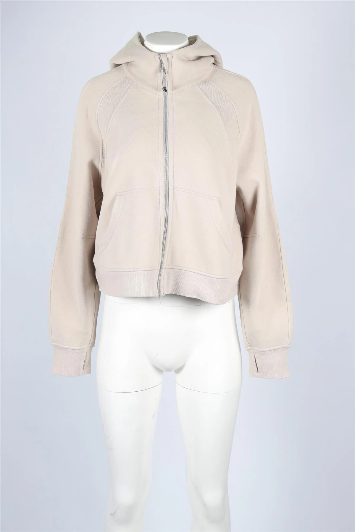 LULULEMON BEIGE COTTON HOODIE MEDIUM-LARGE - Image 2