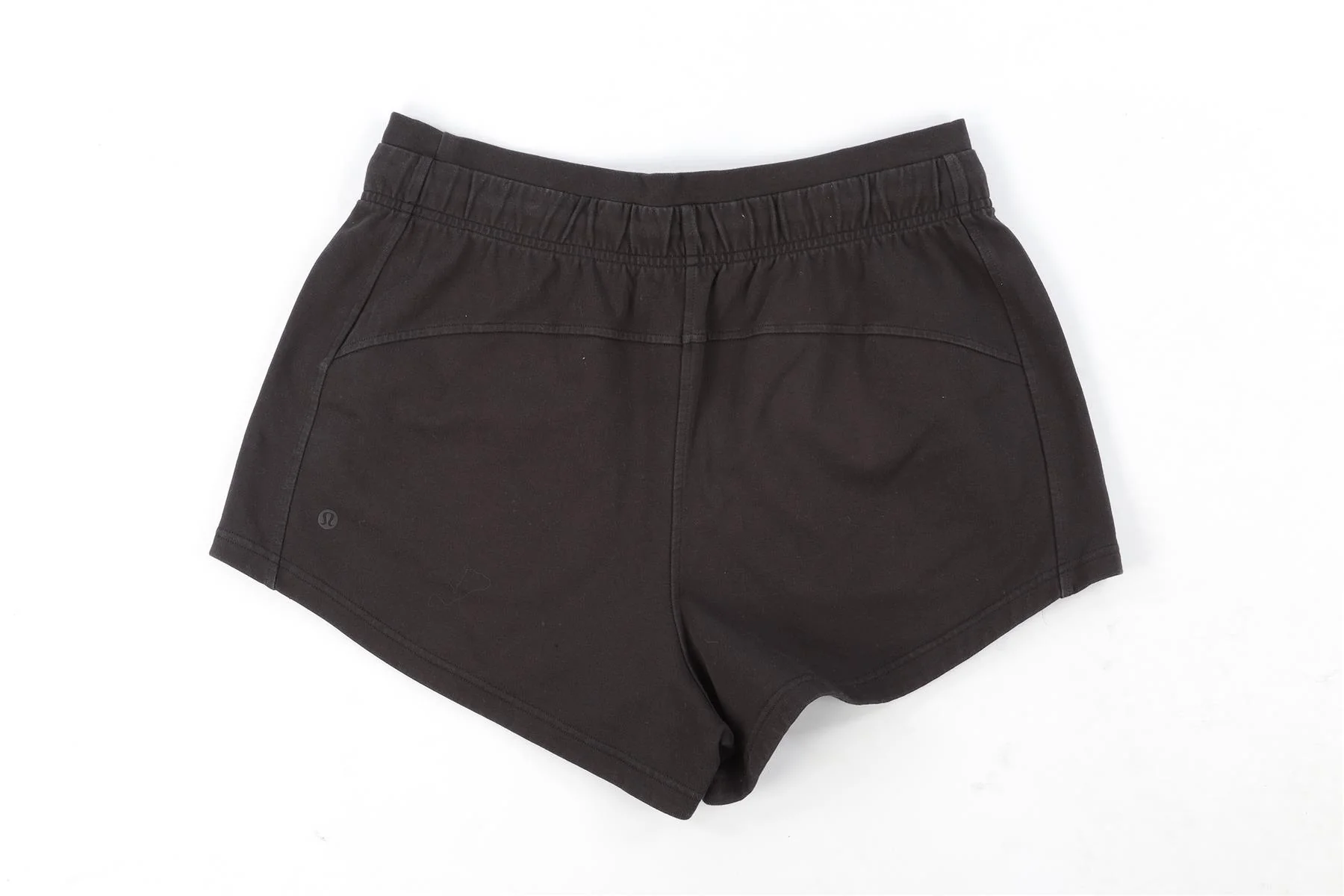 LULULEMON BLACK COTTON SHORTS US 10 UK 14 - Image 4