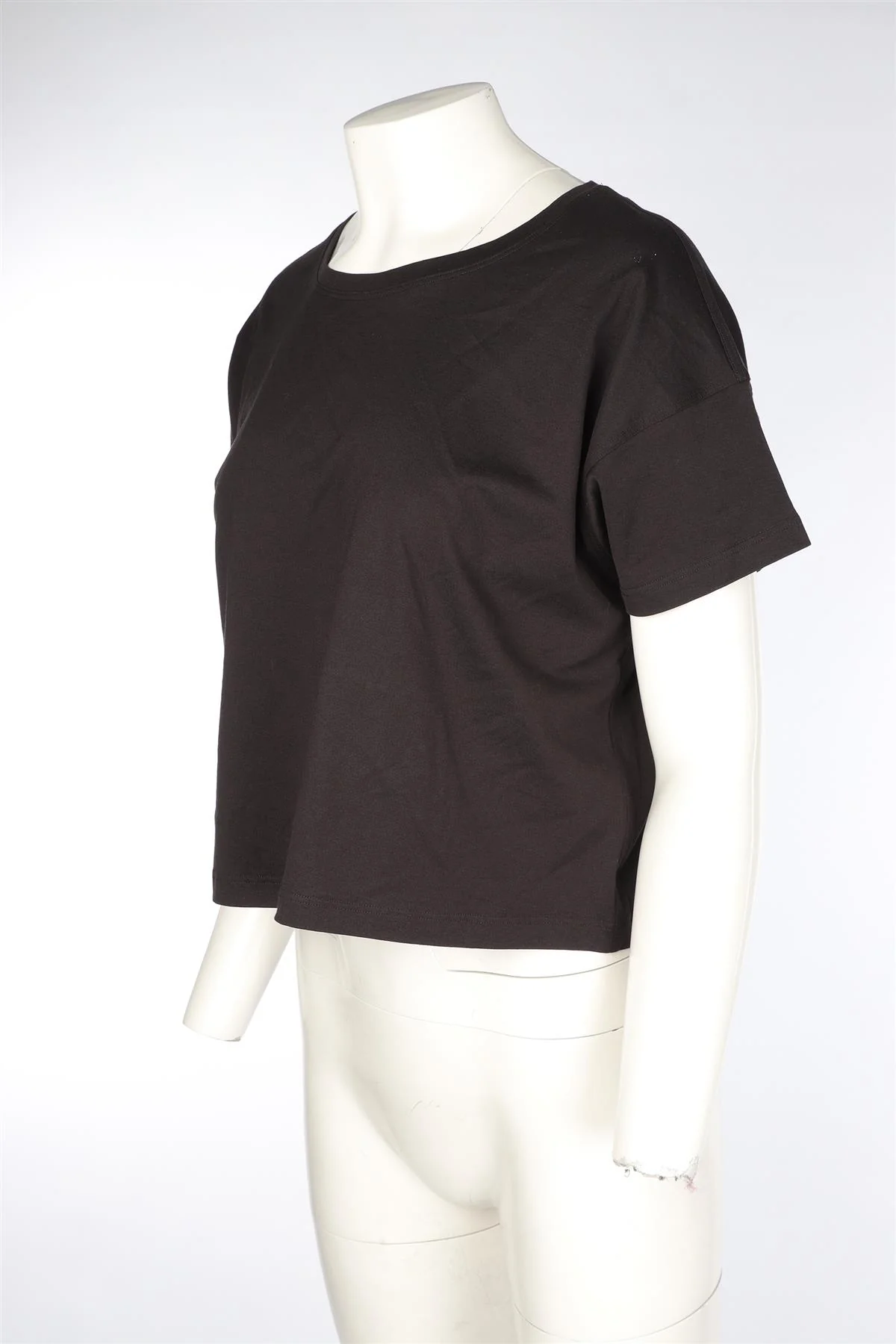 LULULEMON BLACK COTTON T-SHIRT UK 8 - Image 3