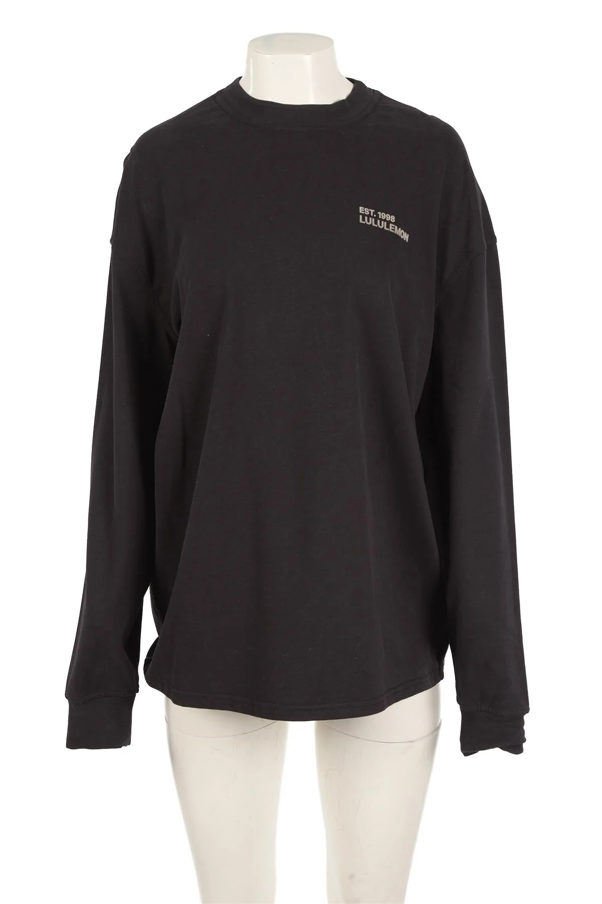 LULULEMON BLACK COTTON TOP MEDIUM - Image 2