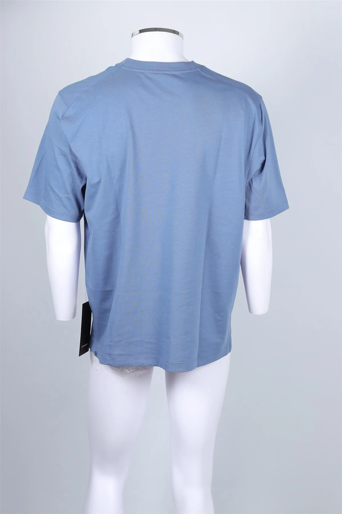 LULULEMON BLUE MEN'S COTTON T-SHIRT MEDIUM - Image 4
