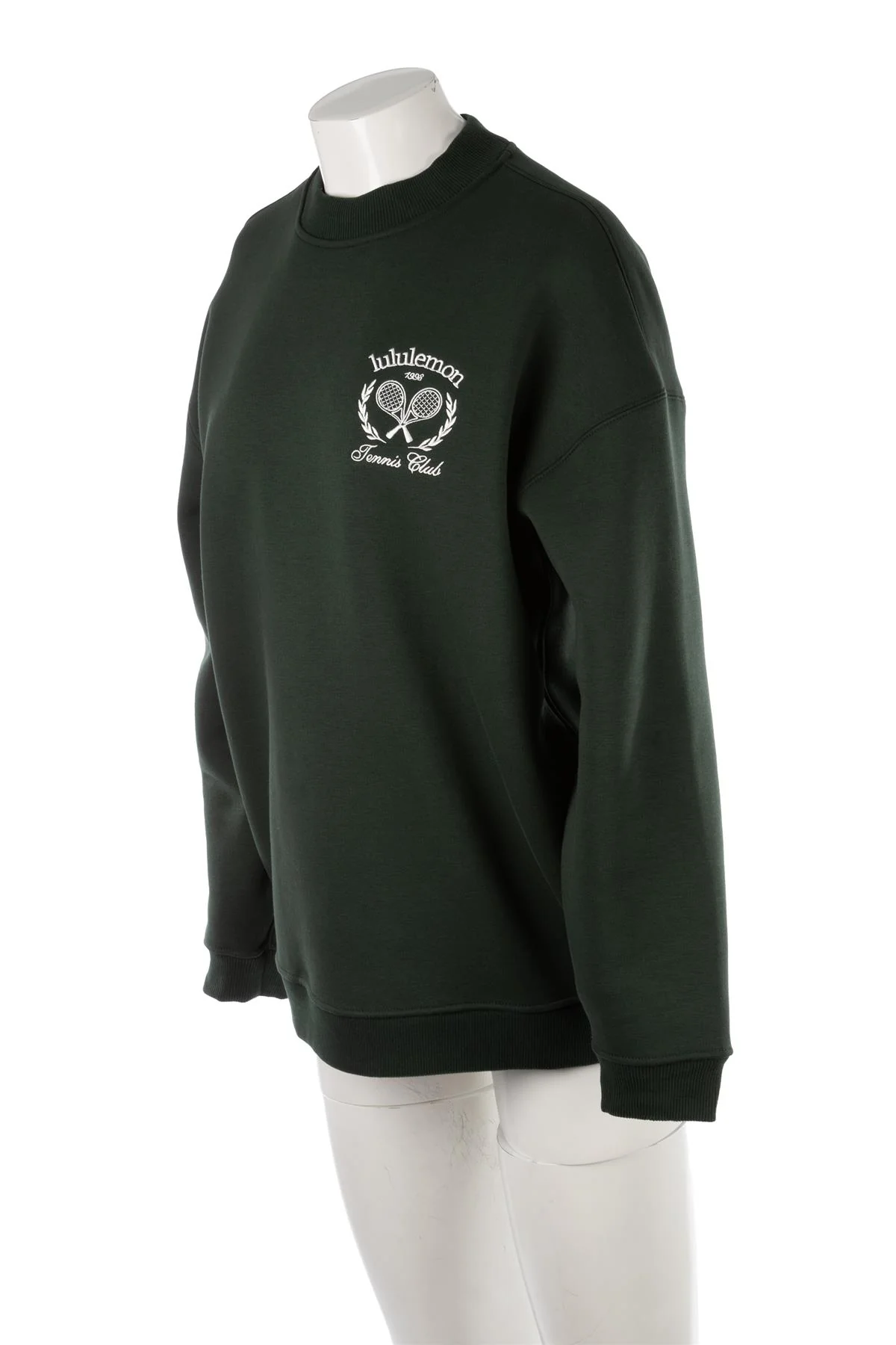 LULULEMON GREEN COTTON SWEATSHIRT MEDIUM - Image 3