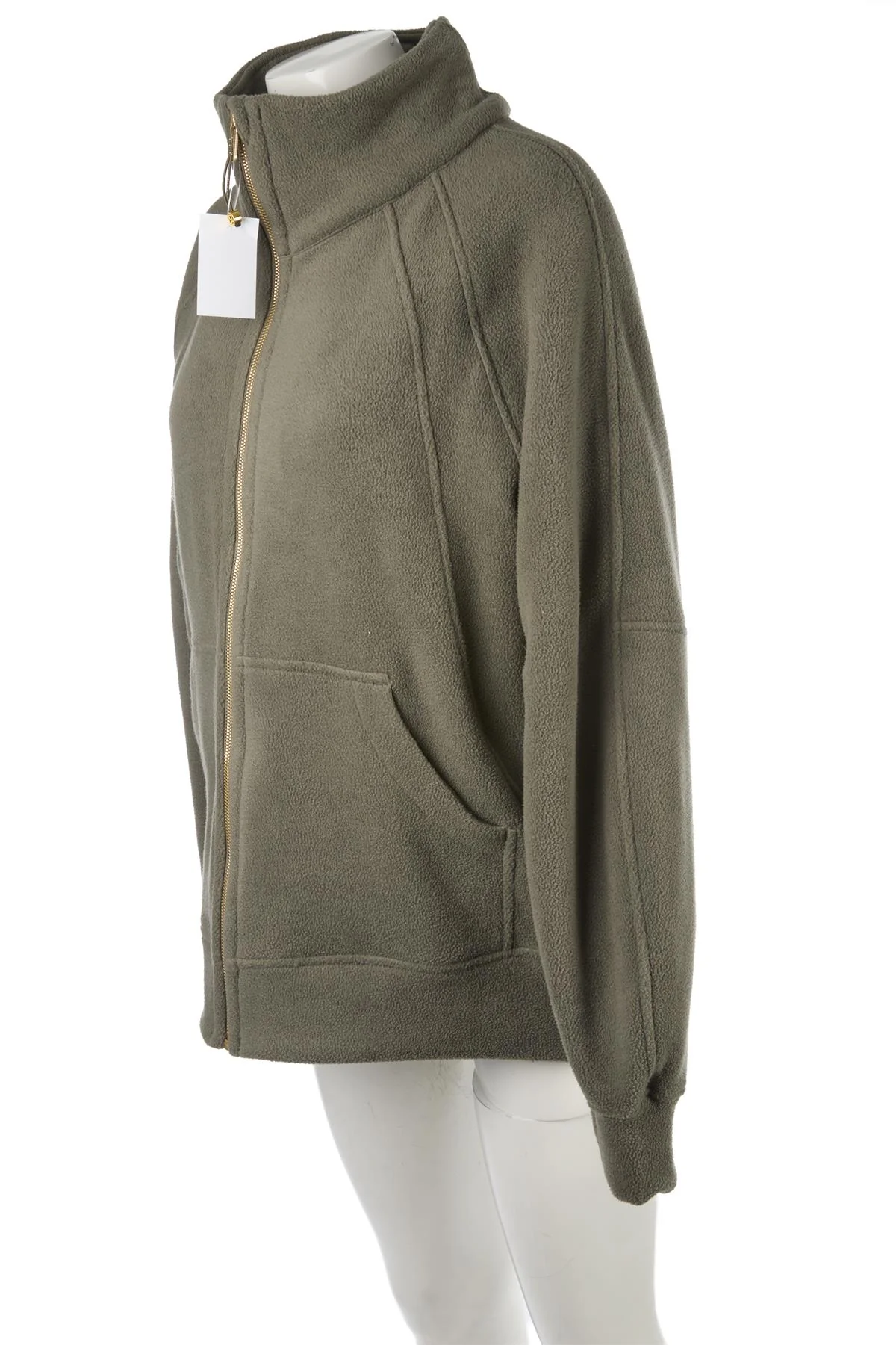 LULULEMON GREEN FLEECE JACKET MEDIUM-LARGE - Image 3