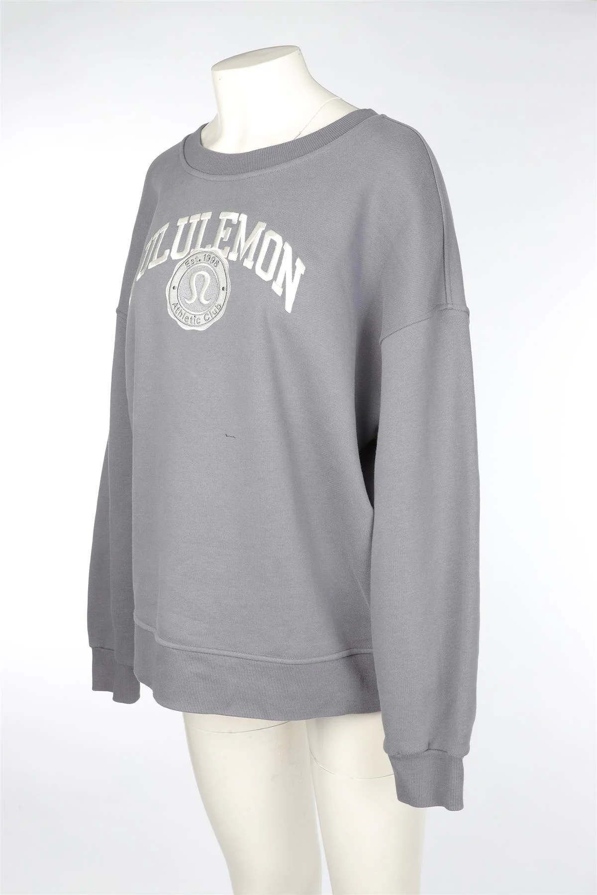 LULULEMON GREY COTTON SWEATSHIRT LARGE - Image 3