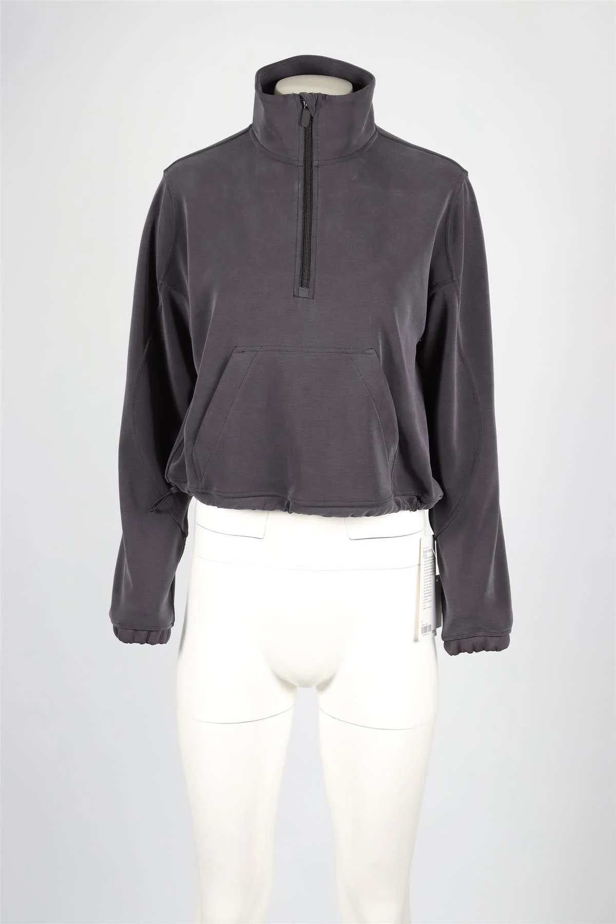 LULULEMON GREY JERSEY SWEATSHIRT UK 10 - Image 2