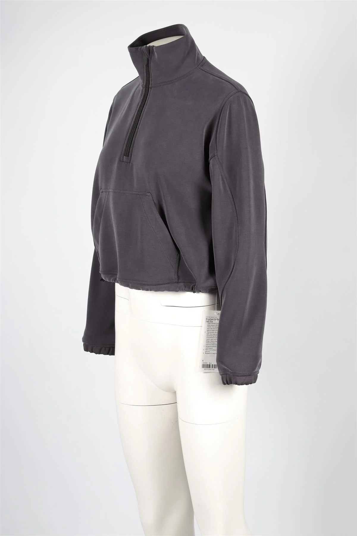 LULULEMON GREY JERSEY SWEATSHIRT UK 10 - Image 3