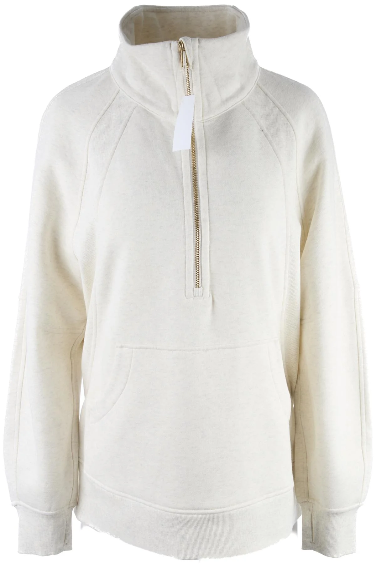 LULULEMON IVORY COTTON SWEATSHIRT MEDIUM-LARGE