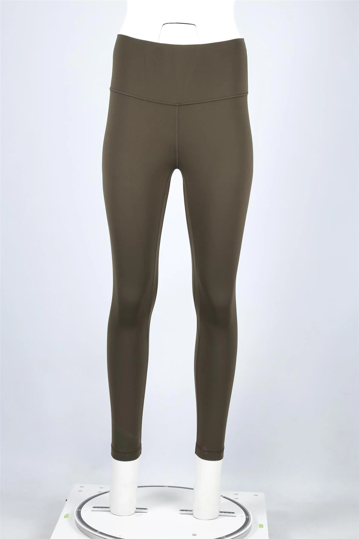 LULULEMON KHAKI JERSEY LEGGINGS US 6 UK 10 - Image 2