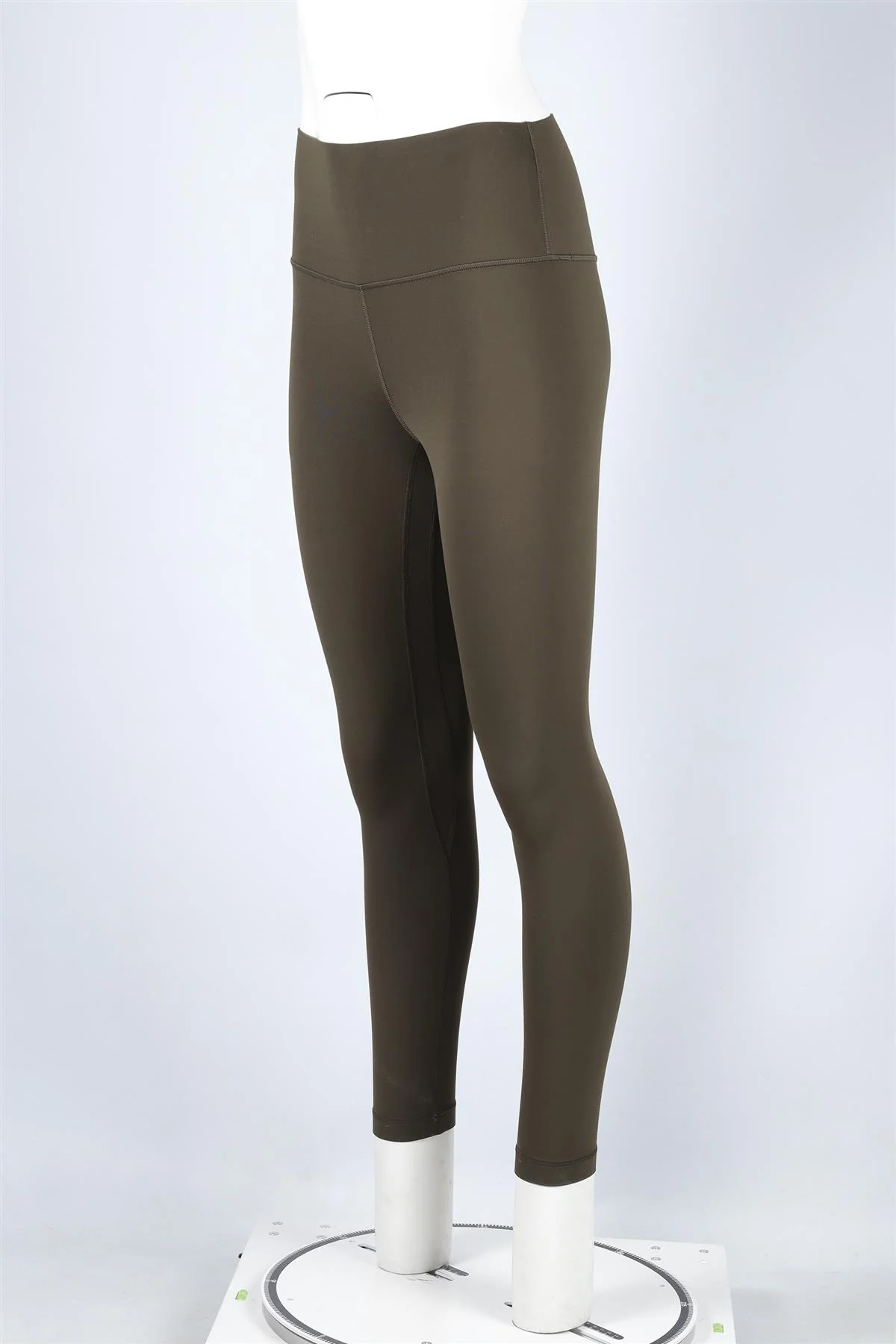 LULULEMON KHAKI JERSEY LEGGINGS US 6 UK 10 - Image 3