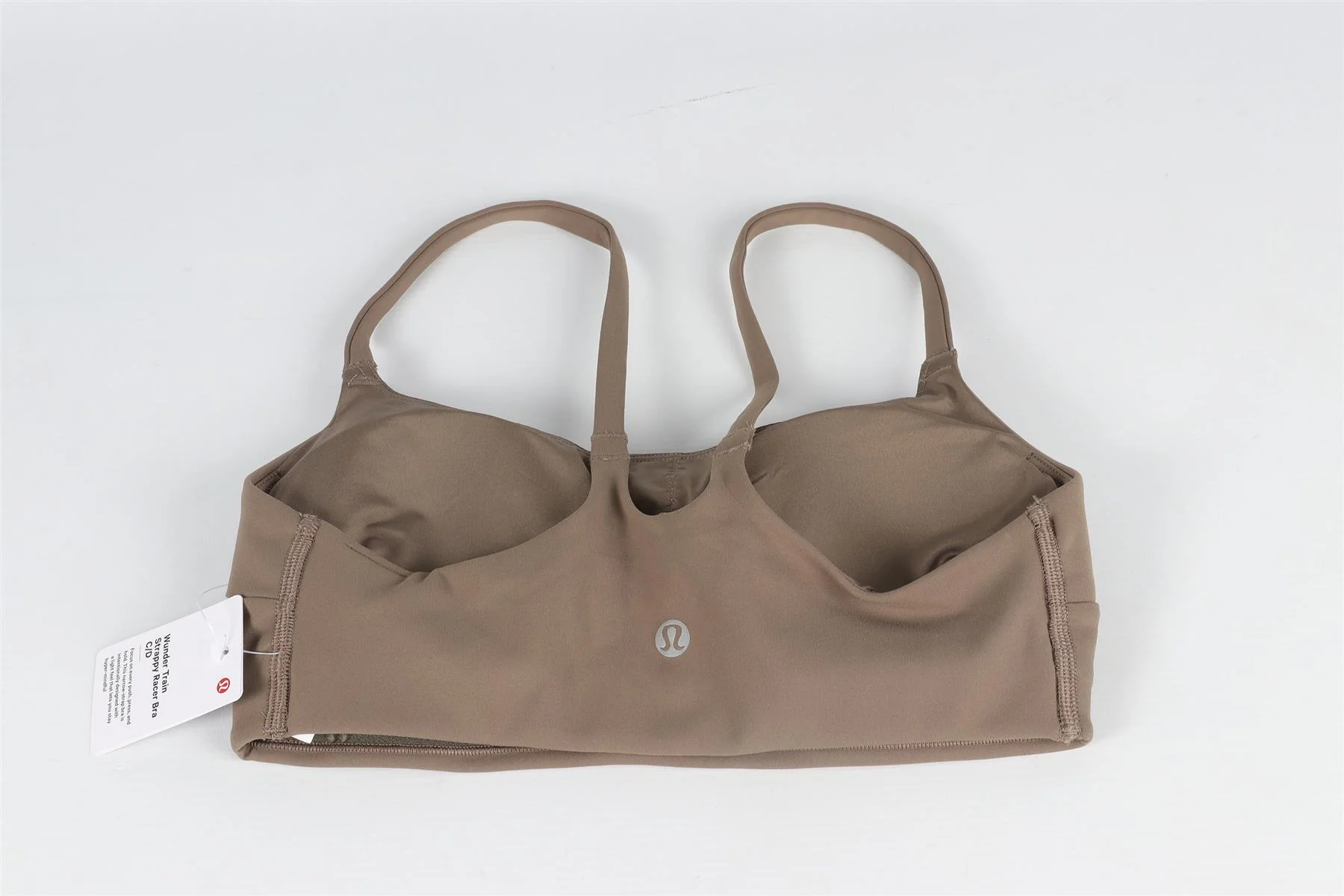 LULULEMON KHAKI SPORTS BRA US 4 UK 8 - Image 4