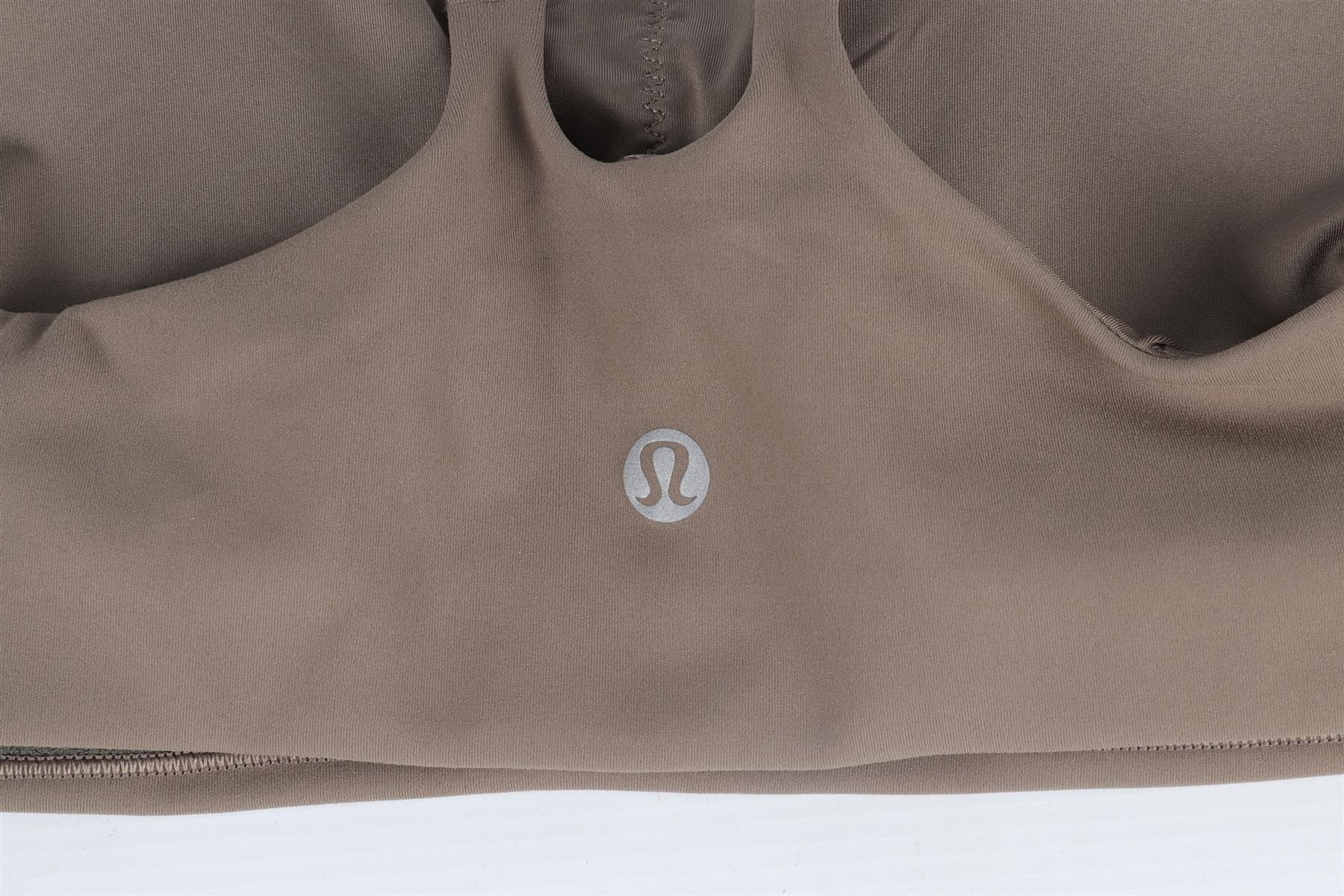 LULULEMON KHAKI SPORTS BRA US 4 UK 8 - Image 5