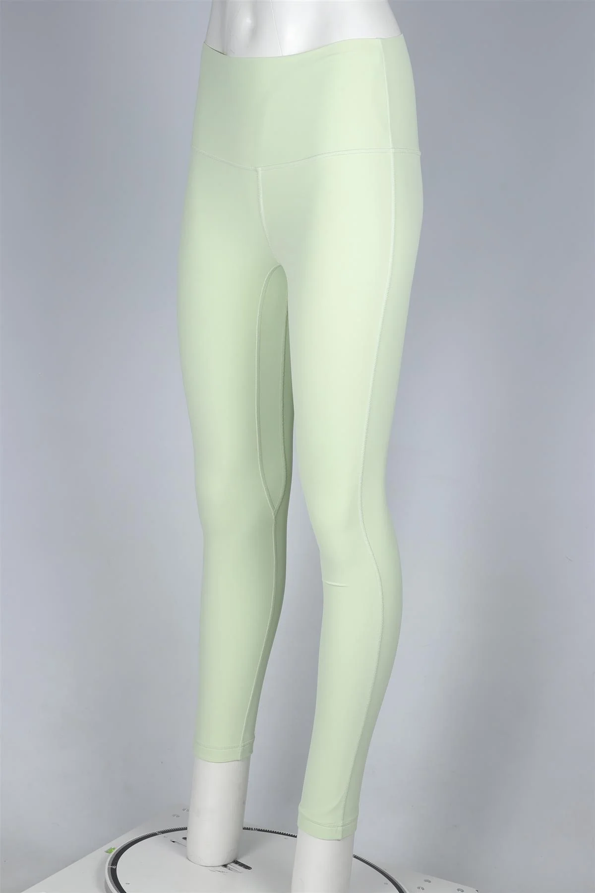 LULULEMON NEON LIME JERSEY LEGGINGS US 0 UK 4 - Image 3