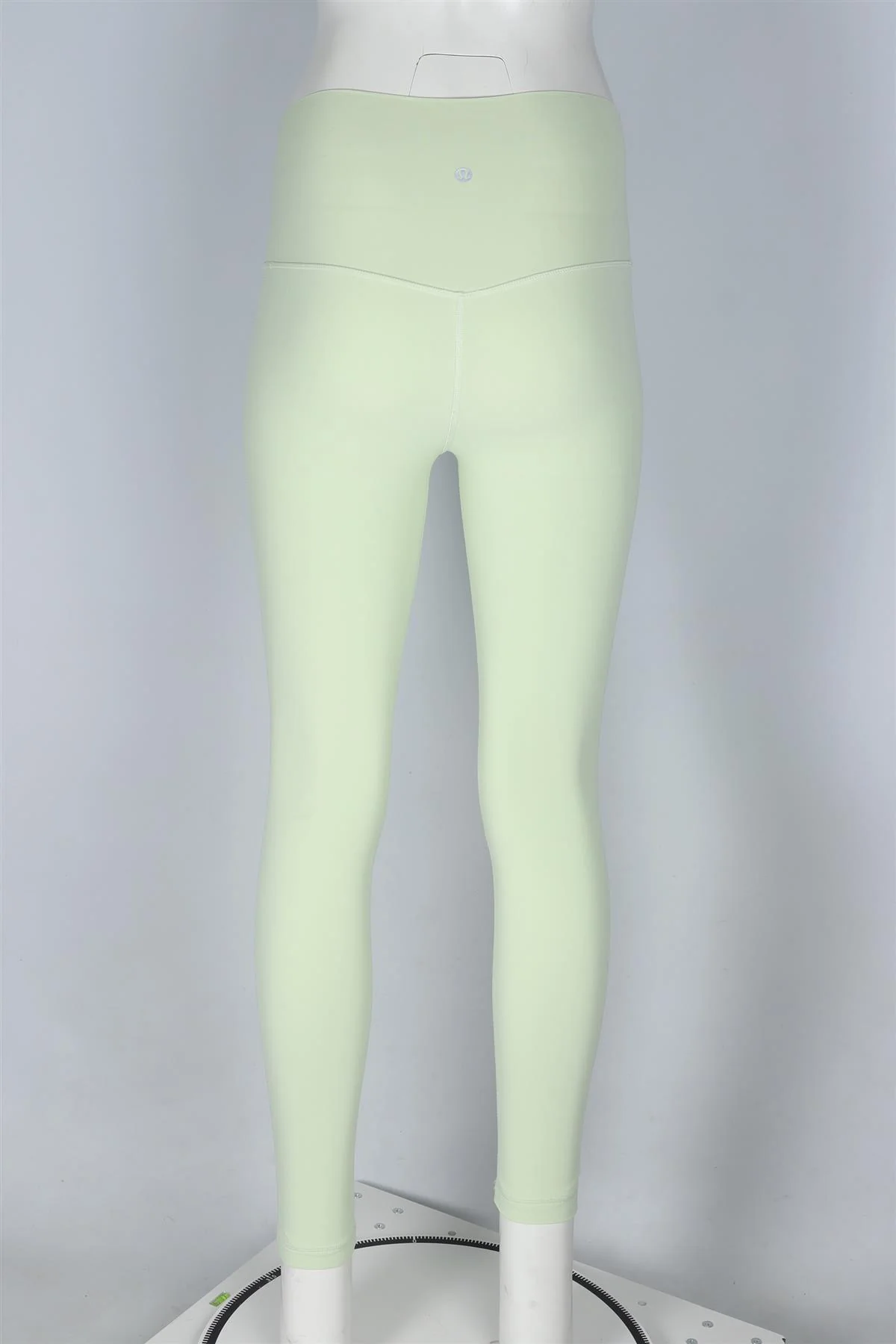 LULULEMON NEON LIME JERSEY LEGGINGS US 0 UK 4 - Image 4