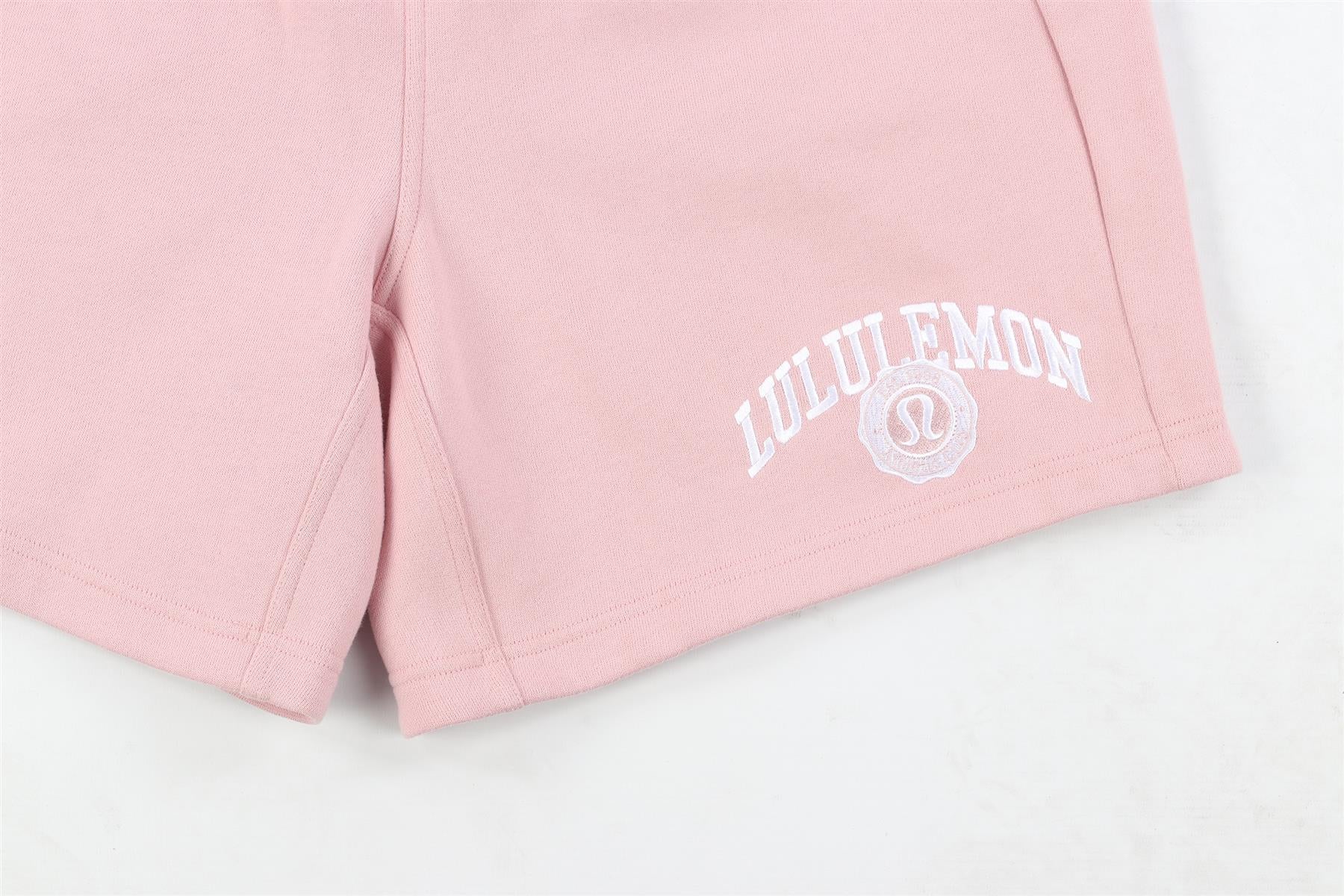 LULULEMON PINK COTTON SHORTS MEDIUM - Image 3